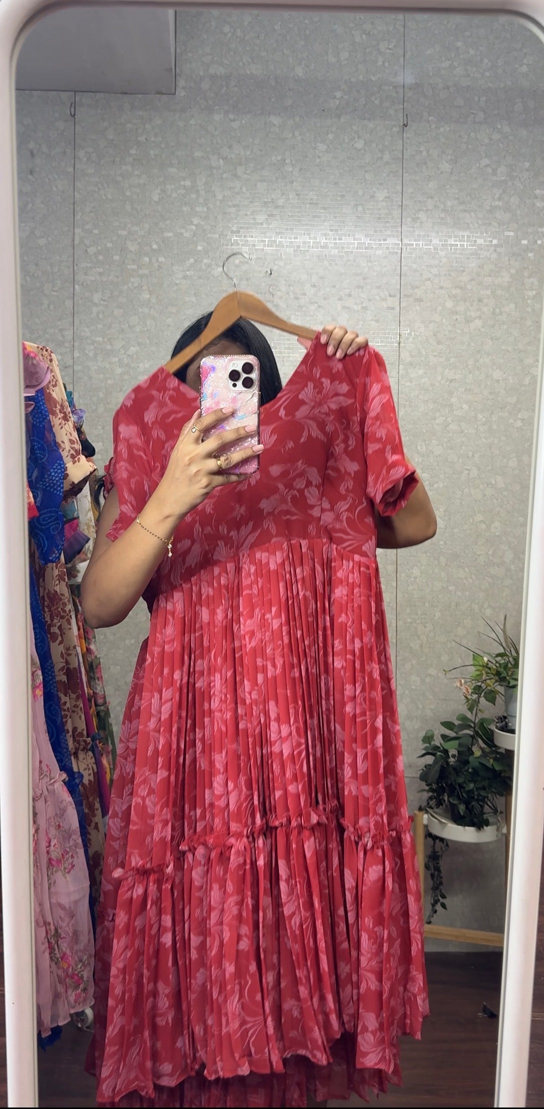 Georget printed frocks -SRF1071B