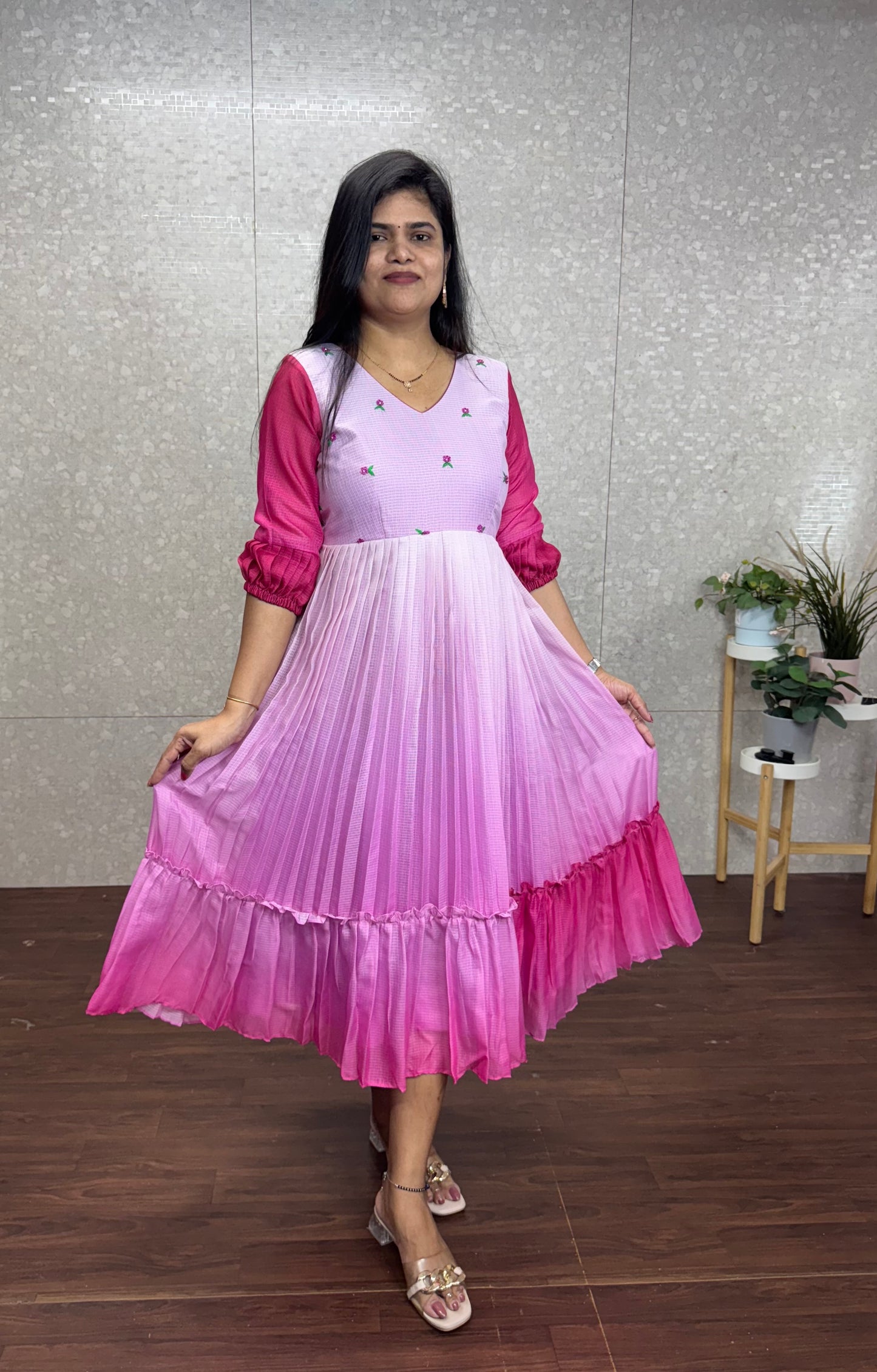 Kota ombré frocks-SRF1011C