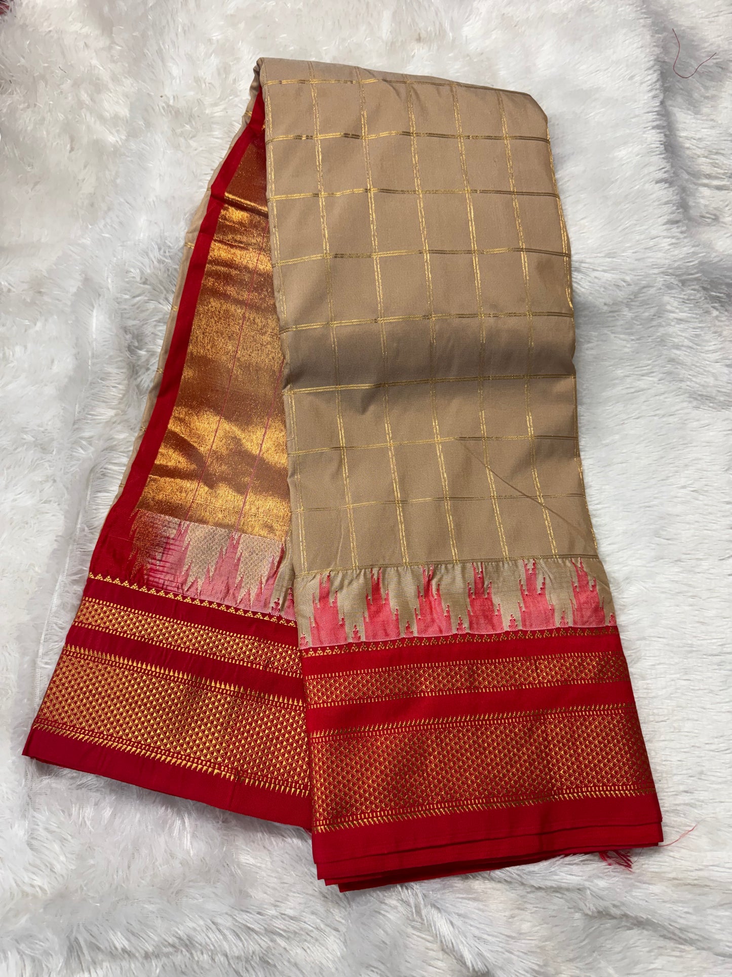 Narayanpet pattu checks saree-SR1248I