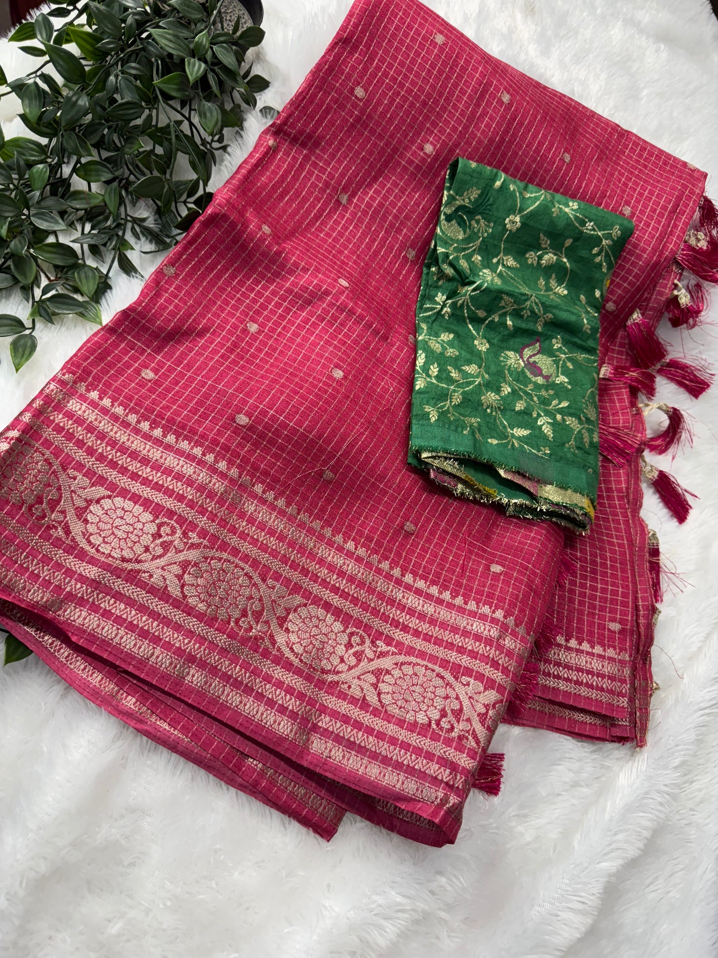 Dola silk vintage checks -SR1145C