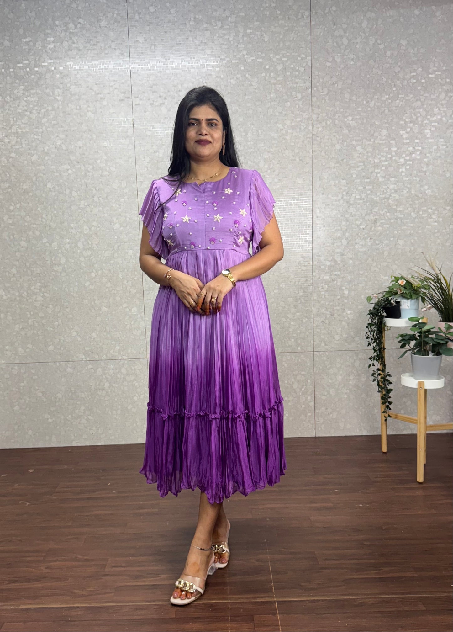 Chinnon ombré frock-SR1005B