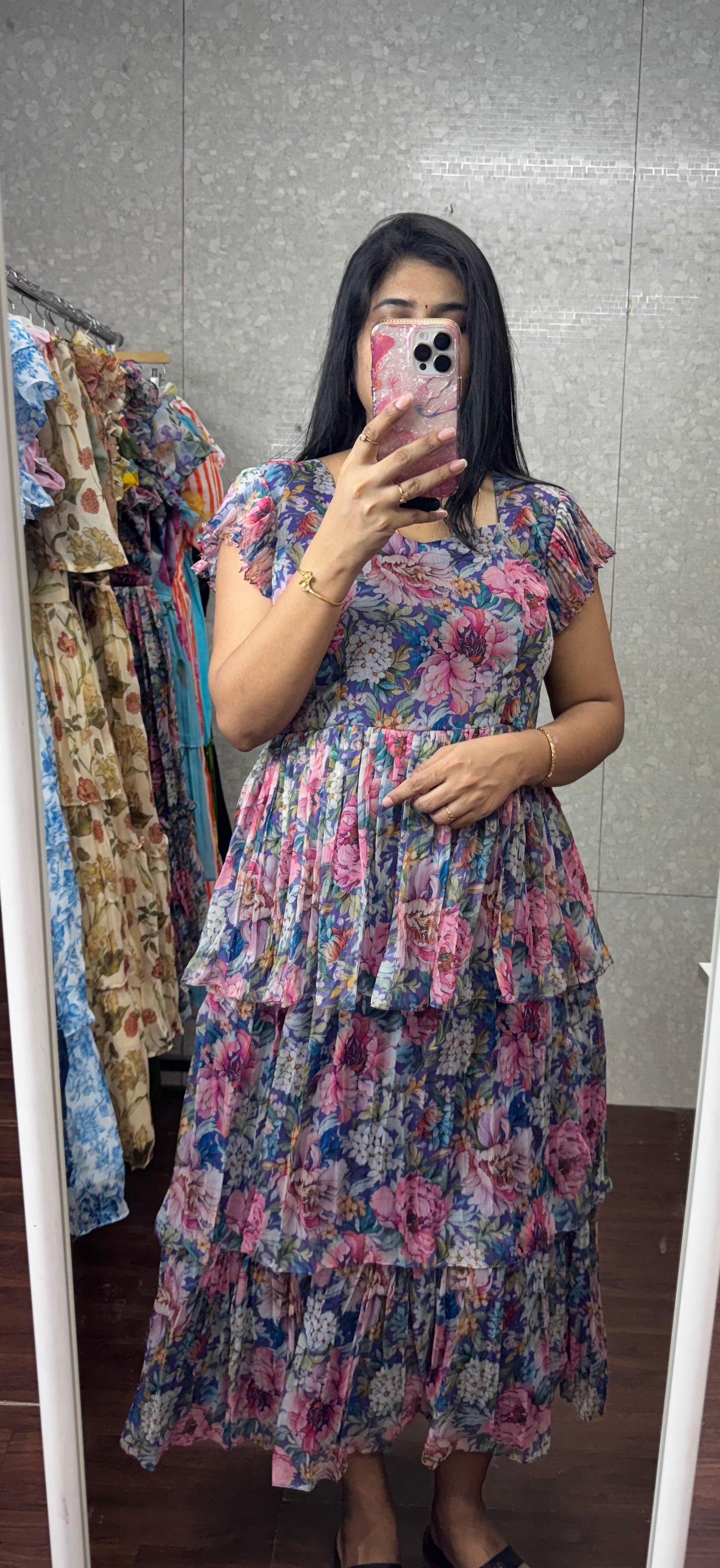 Chiffon frock -SRF1057H