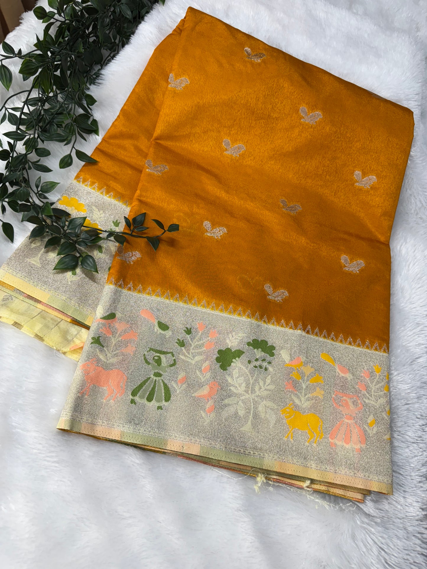 Korean silk saree-SR1100F