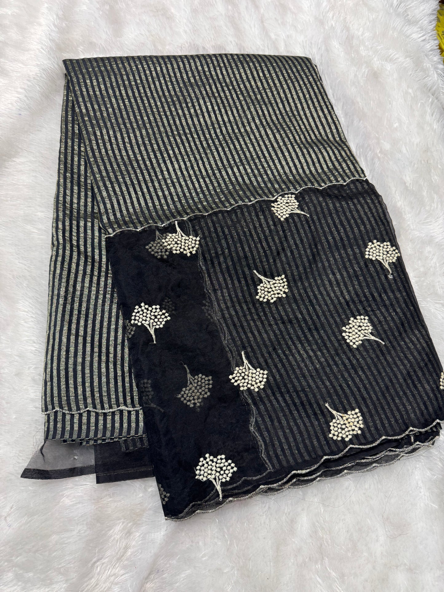 Organza fancy saree-SR1237C