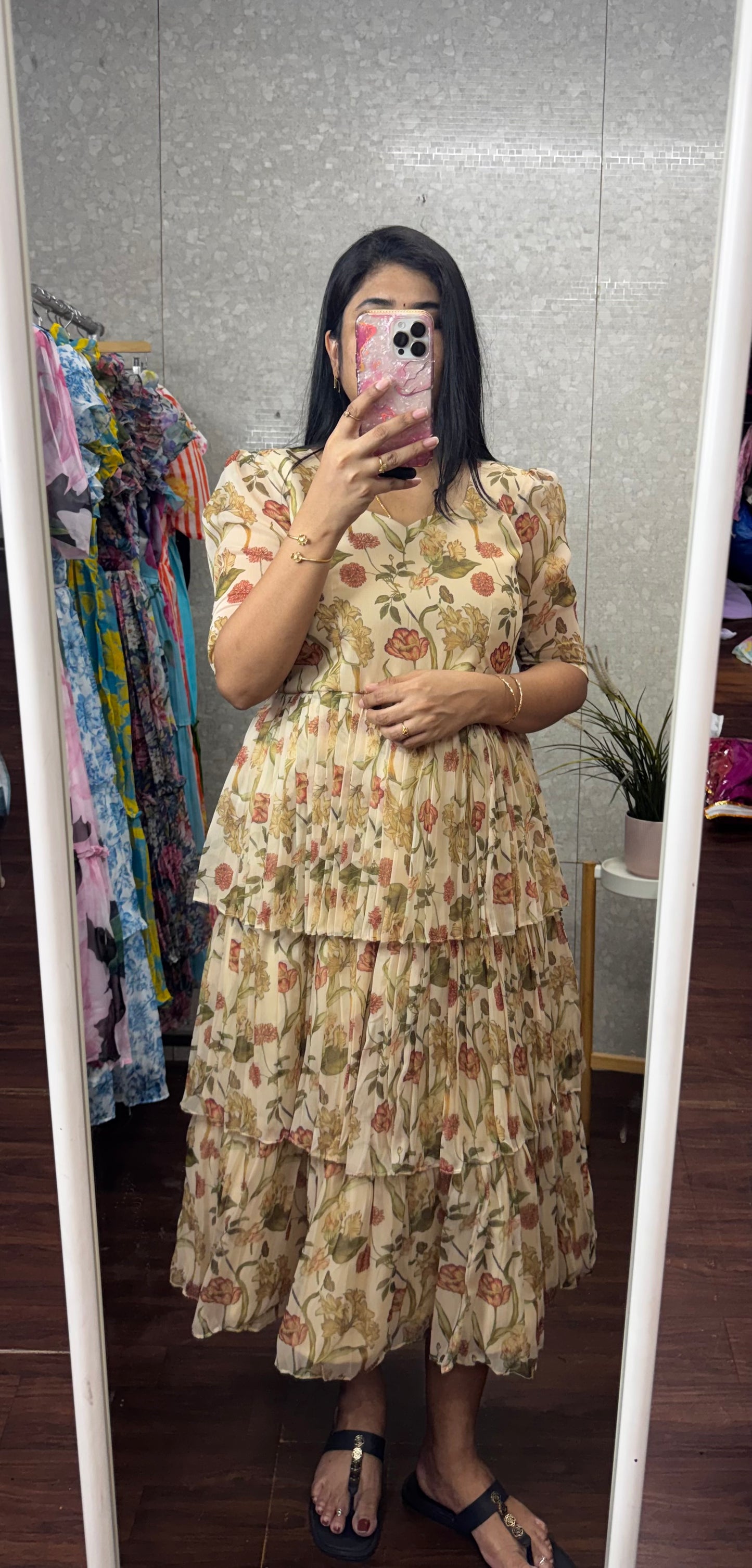 Chiffon frock -SRF1057K