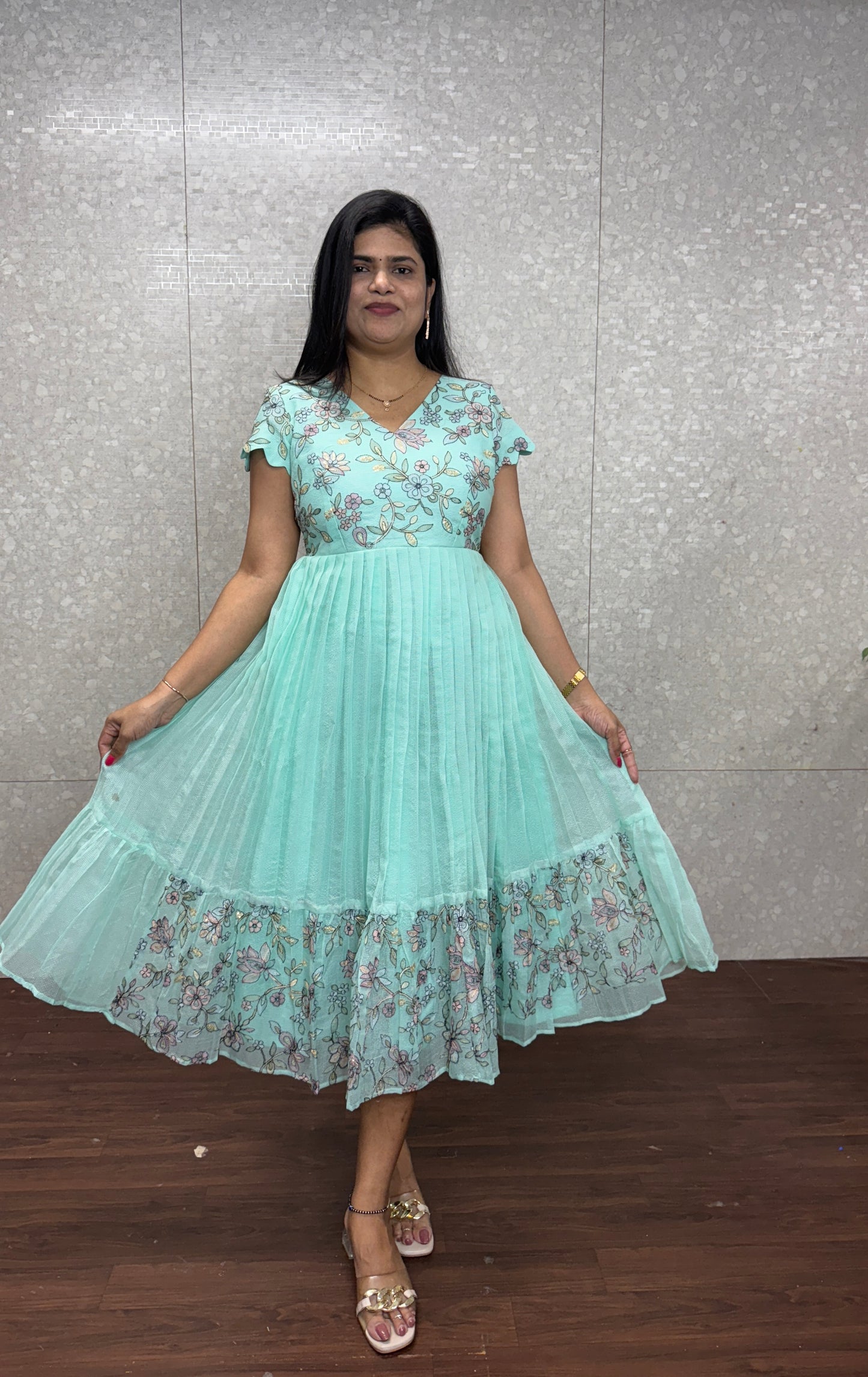 Kota embroidery frock