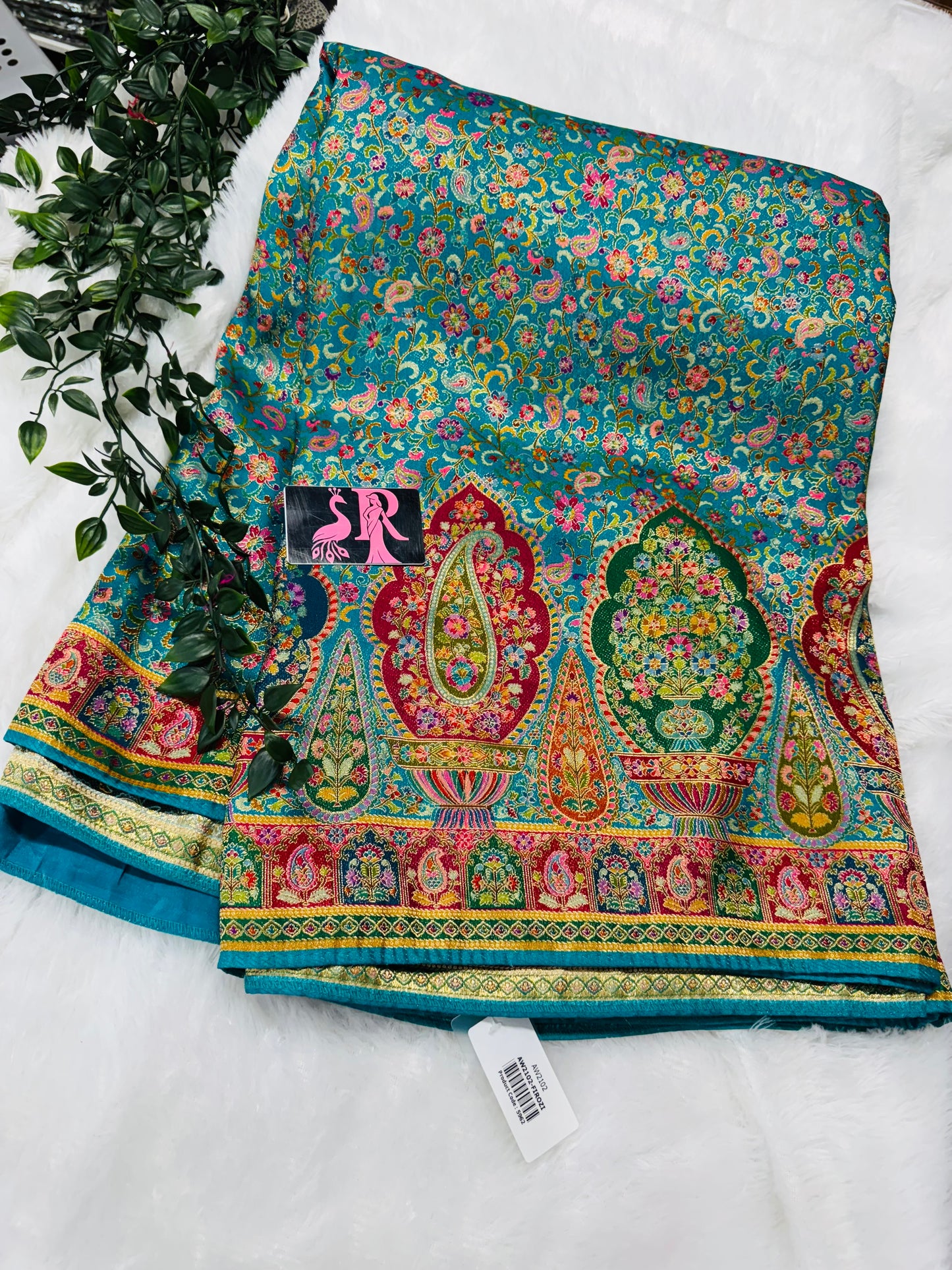 Pure munga silk pashmina saree-SR1052