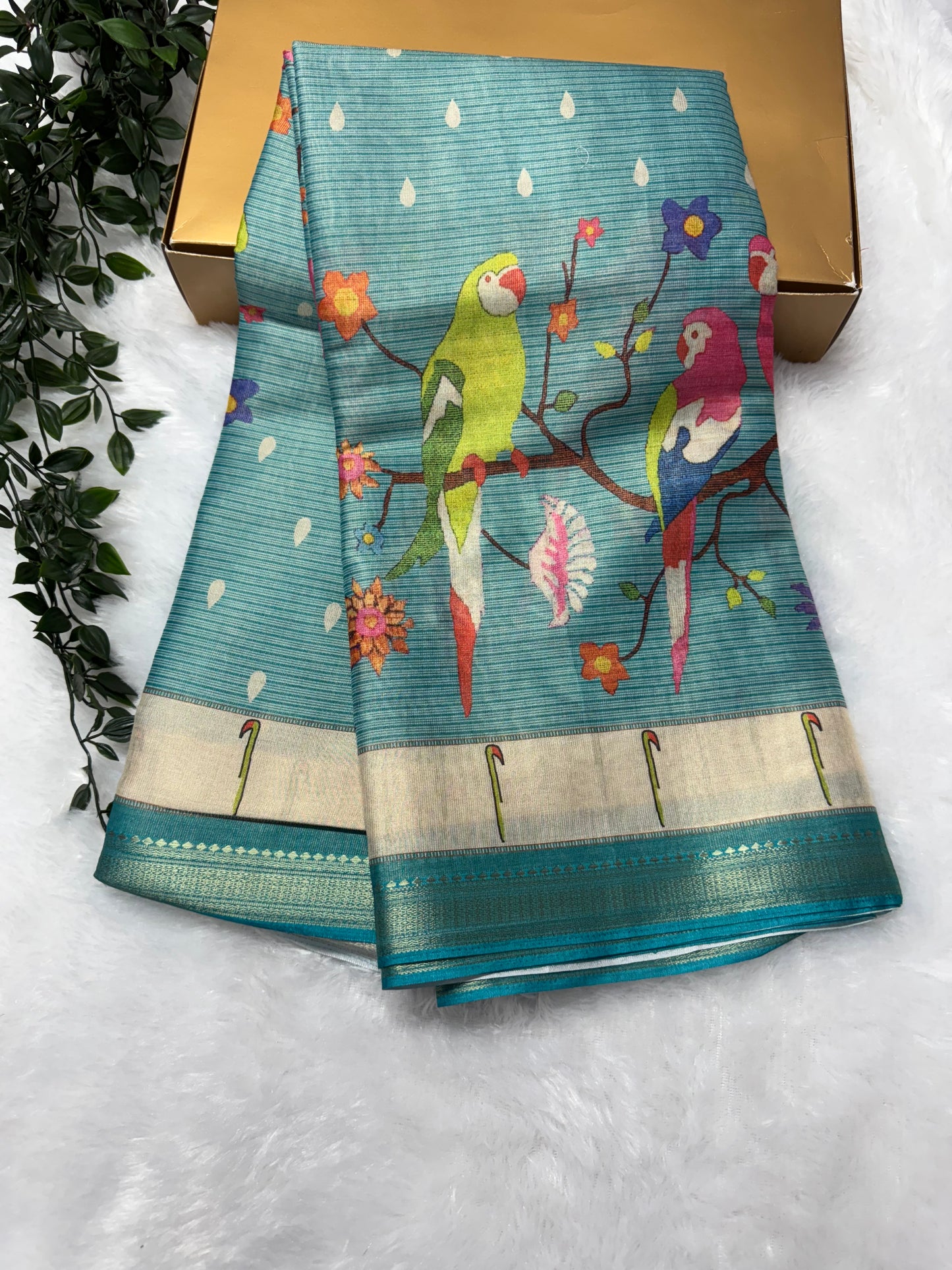 Banarasi tissue Paithani-SRS012