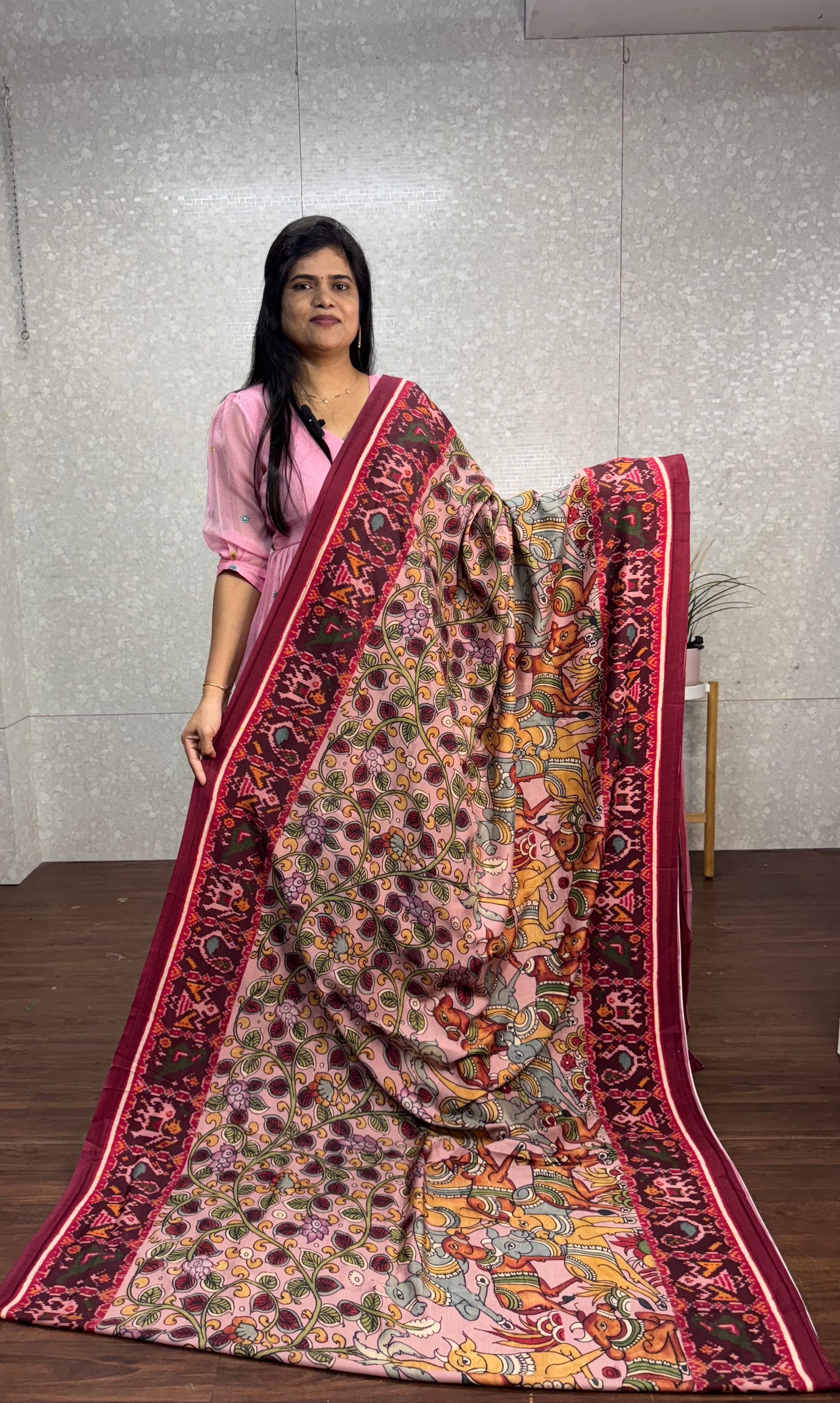 Kalamkari Patola fusion-SR1098A
