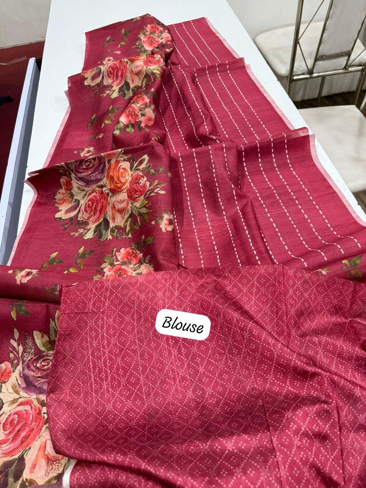 Soft Tassar saree-SR1060C