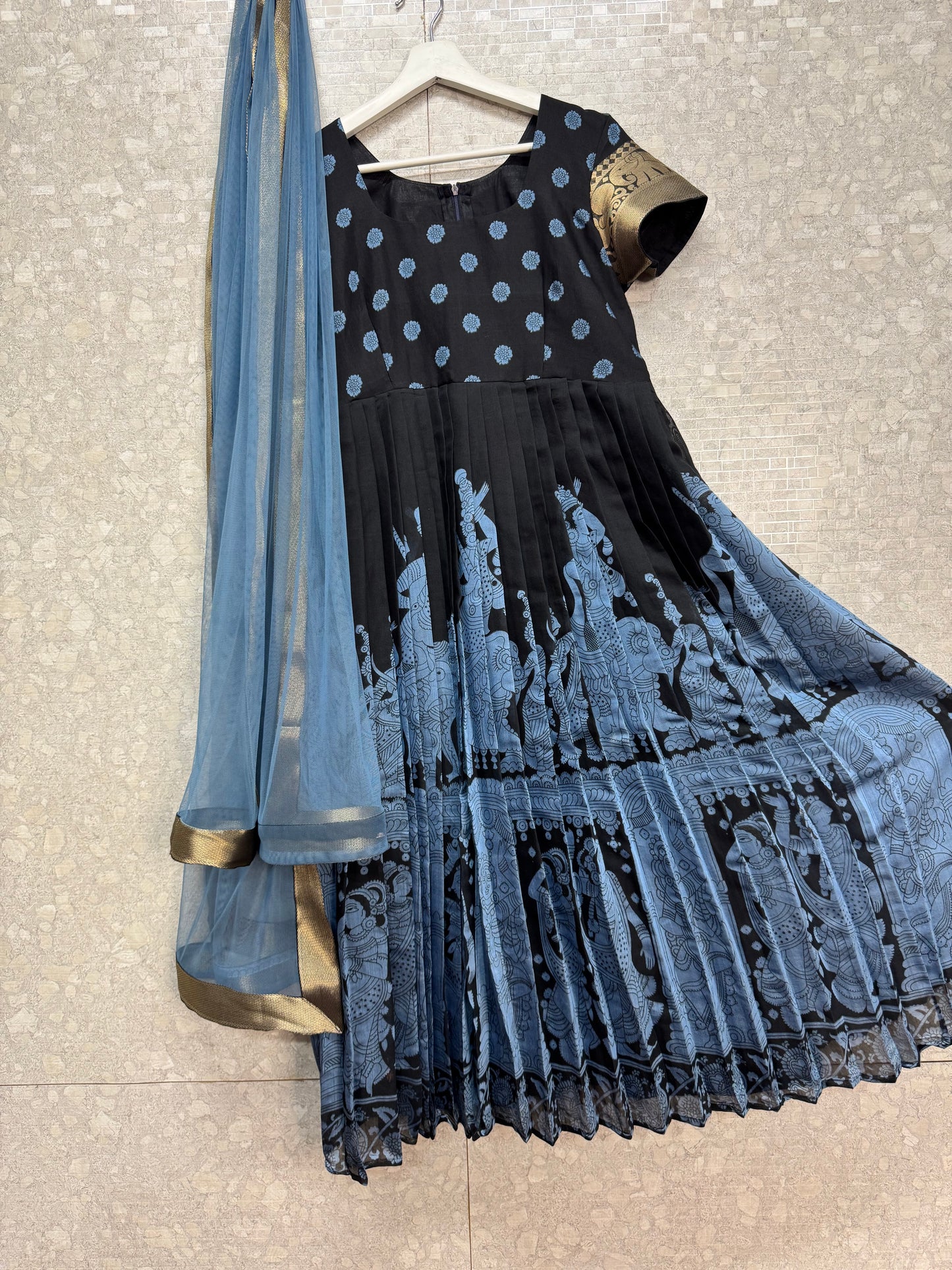 Kalamkari Anarkali-SRF011A