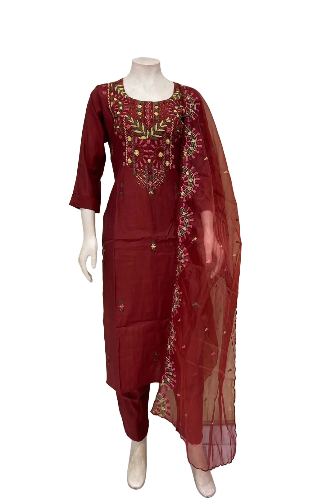 Chanderi silk suits -SRS052E