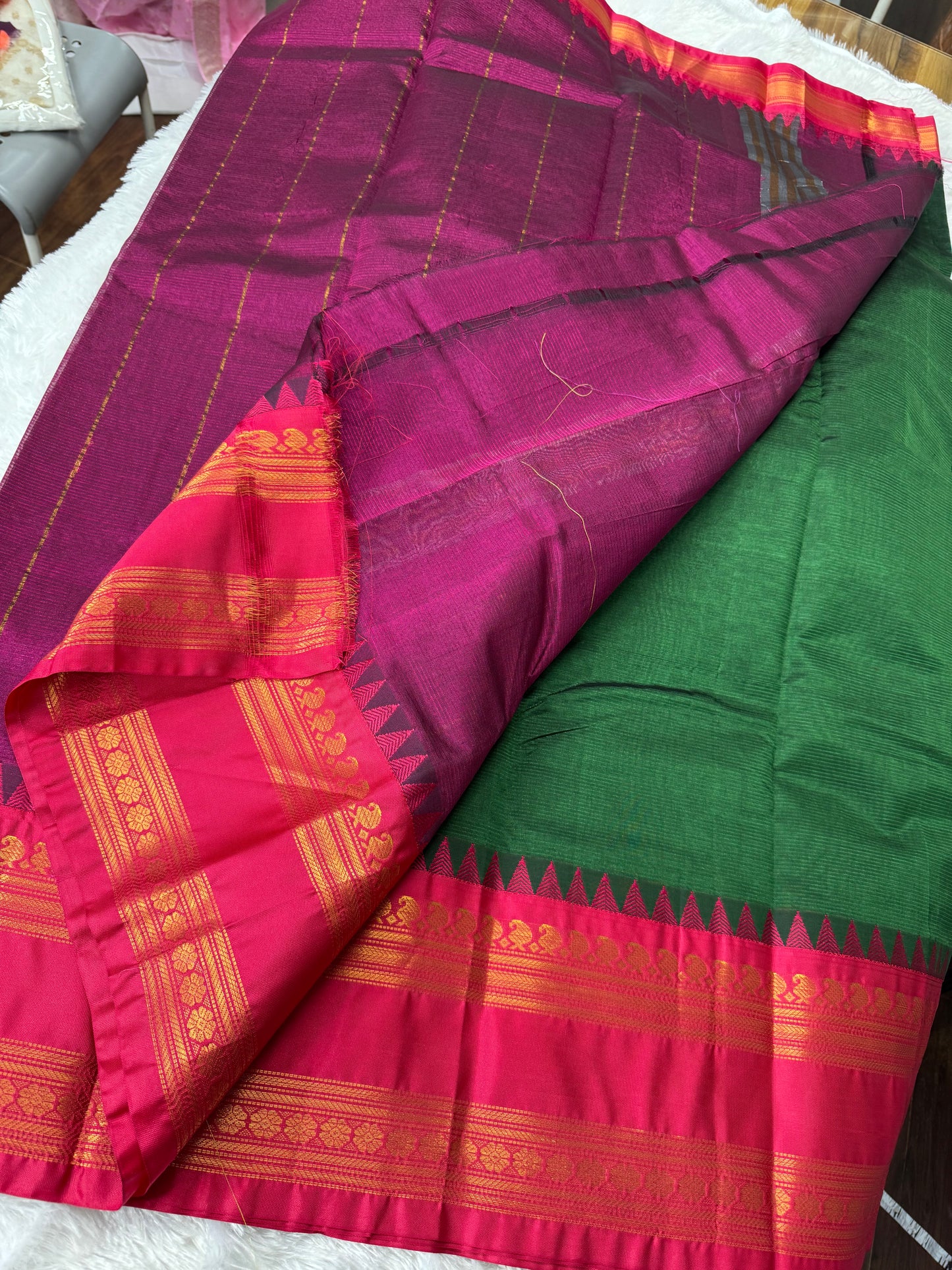 Mangalagiri pattu vintage borders-SR1158H