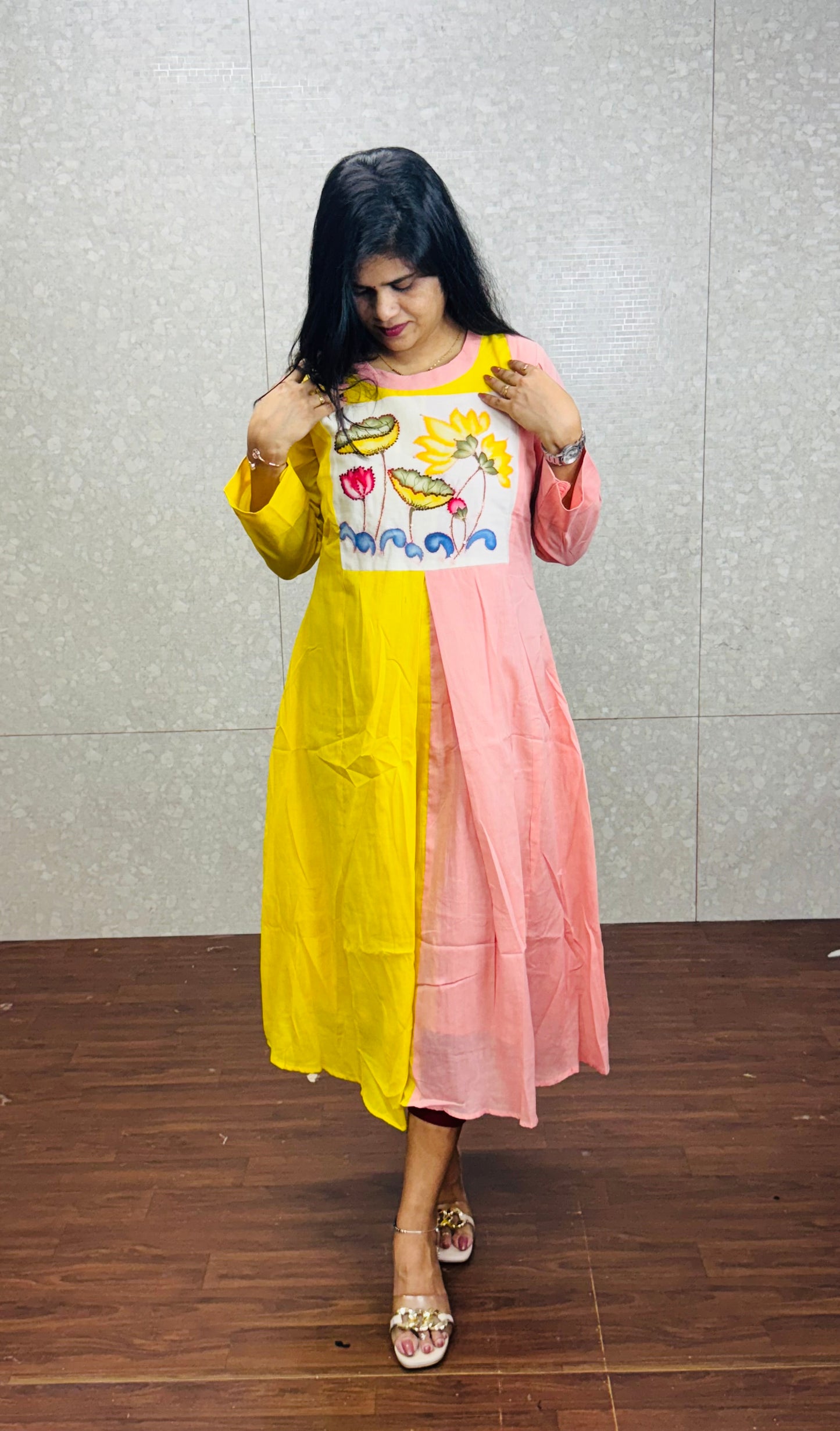 Pure Mulmul cotton frock-SRF2002