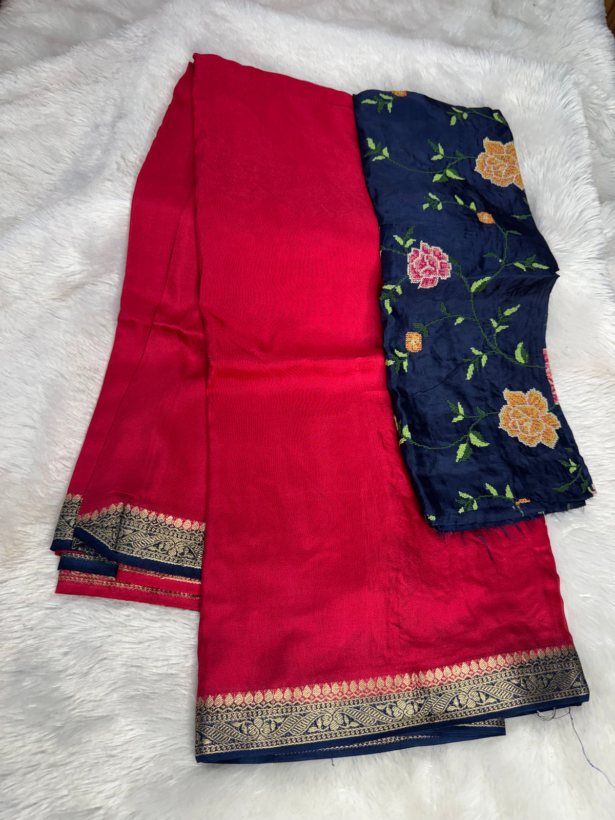 Mysore crepe saree-SR1341E