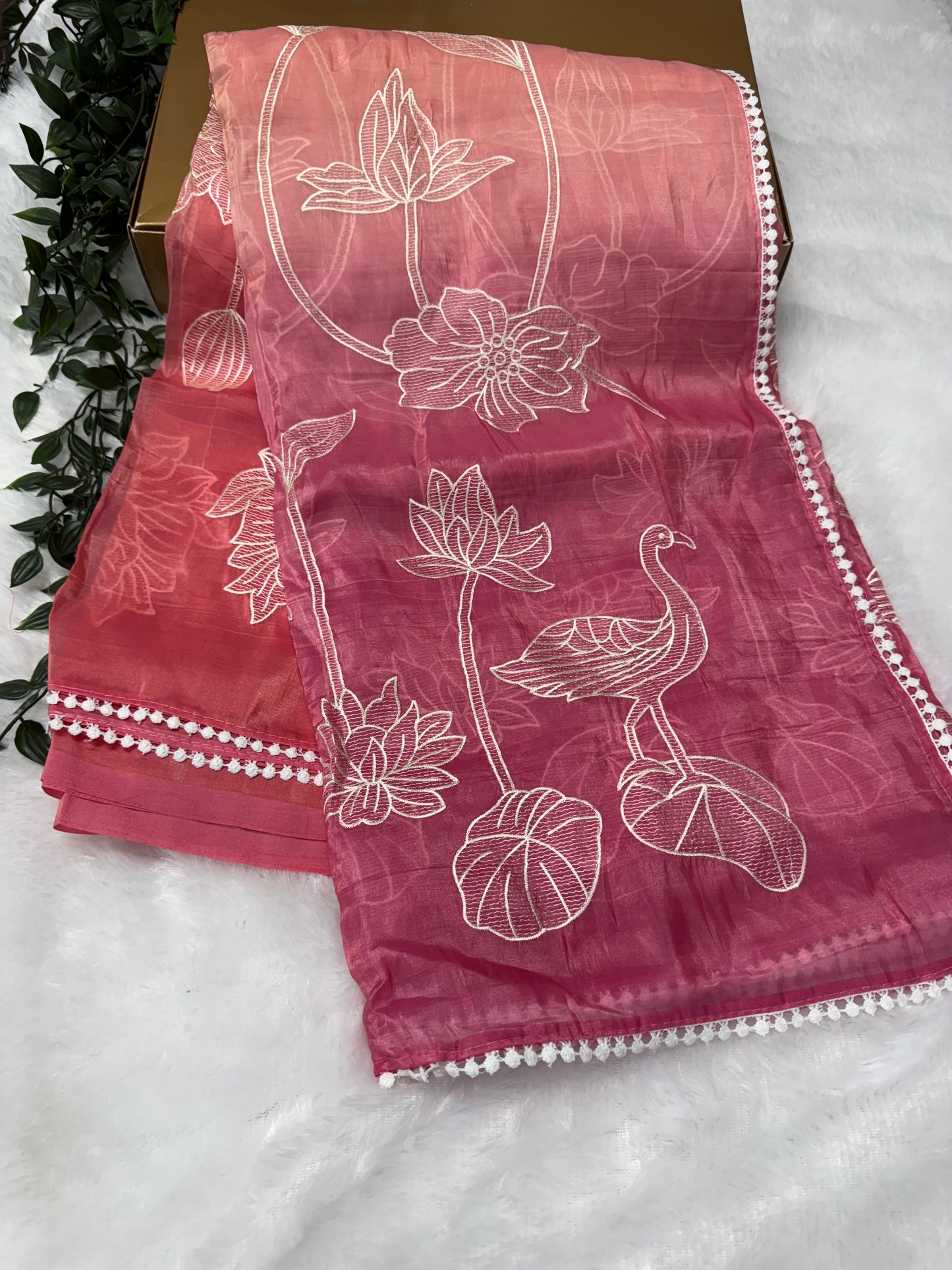 Appliqué saree-SR1019B