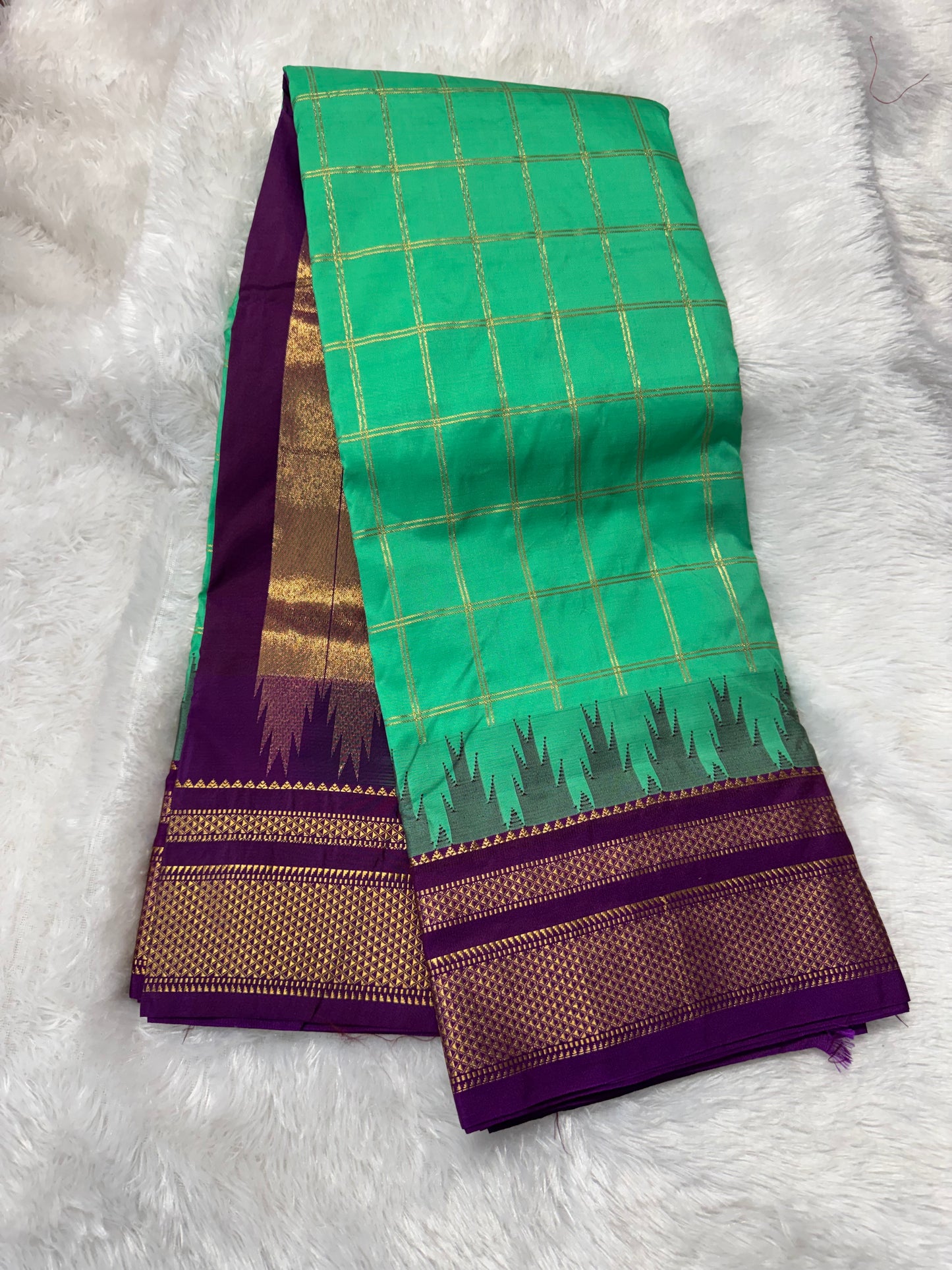 Narayanpet pattu checks saree-SR1248K
