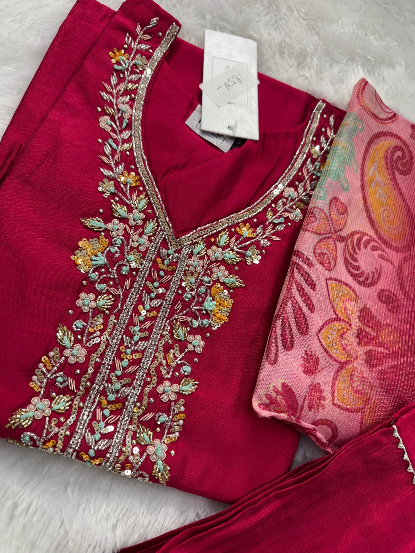 Premium Vatican silk suit-SRSP006