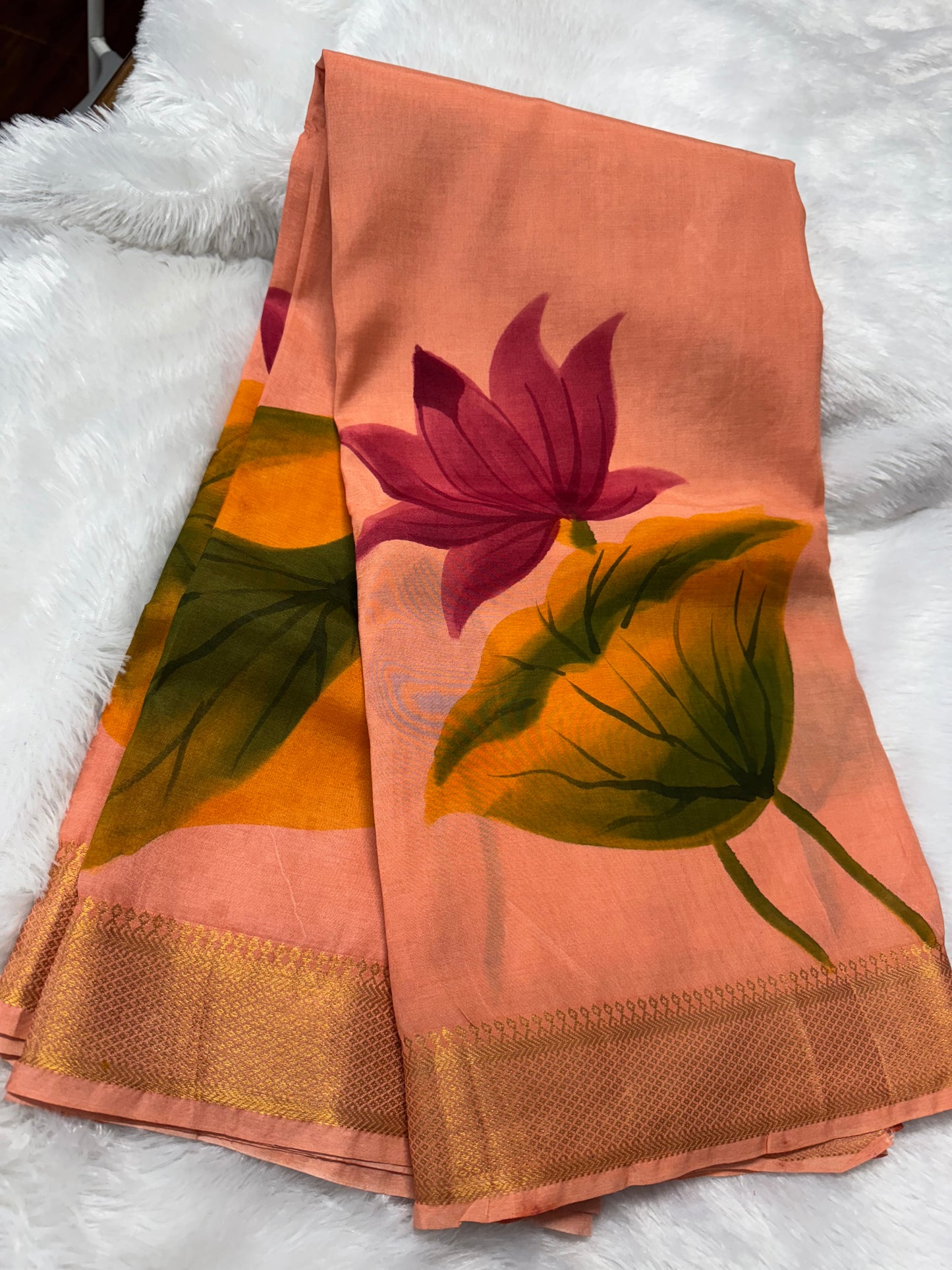 Managalagiri pattu digital print saree-SR1169C