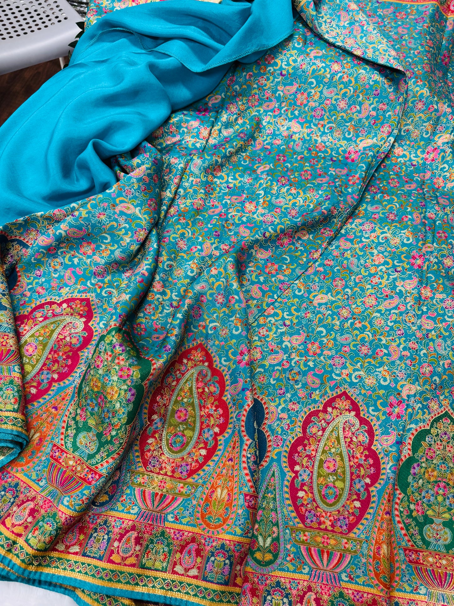 Pure munga silk pashmina saree-SR1052