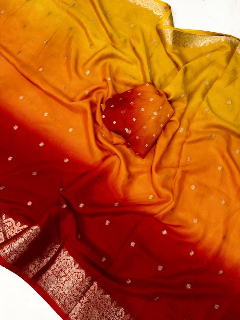 Crepe silk ombré saree-SR1213D
