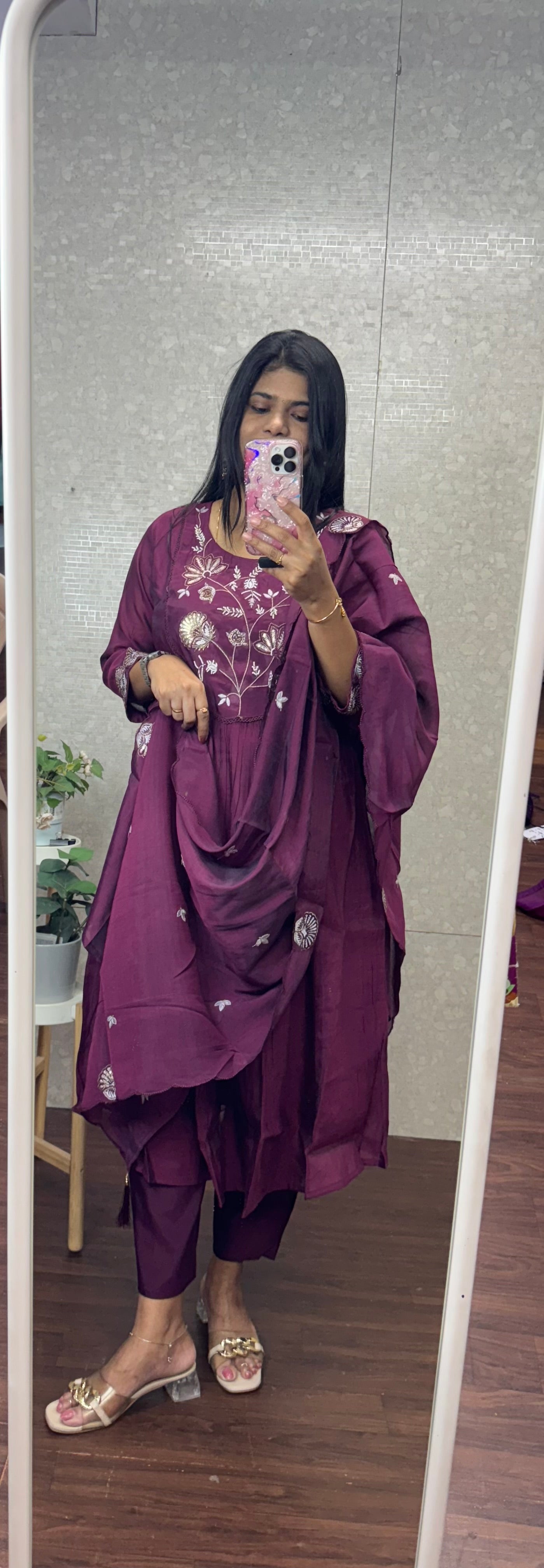Mulchanderi suit-SRS037