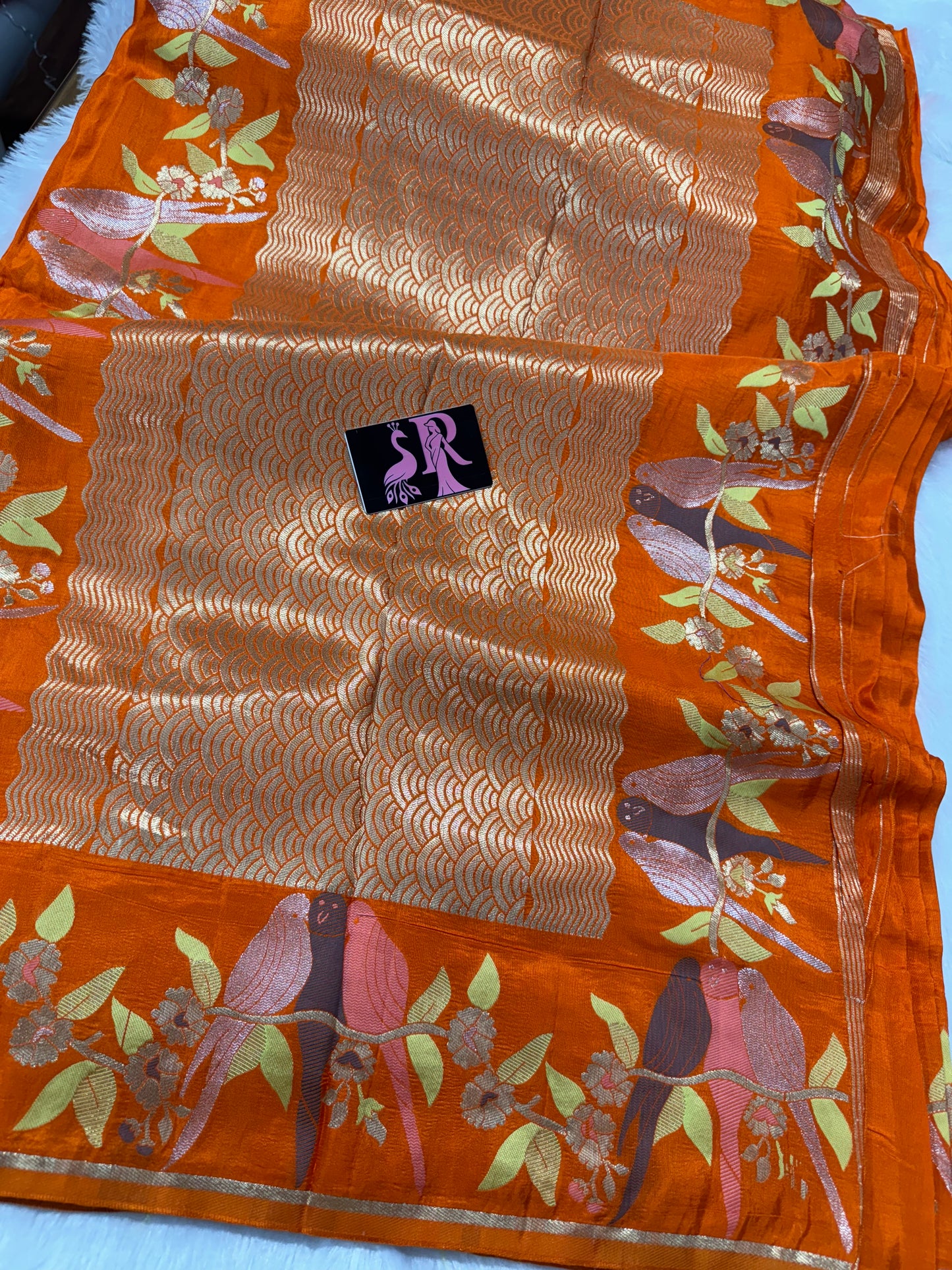 Pure munga crepe saree-SR1065