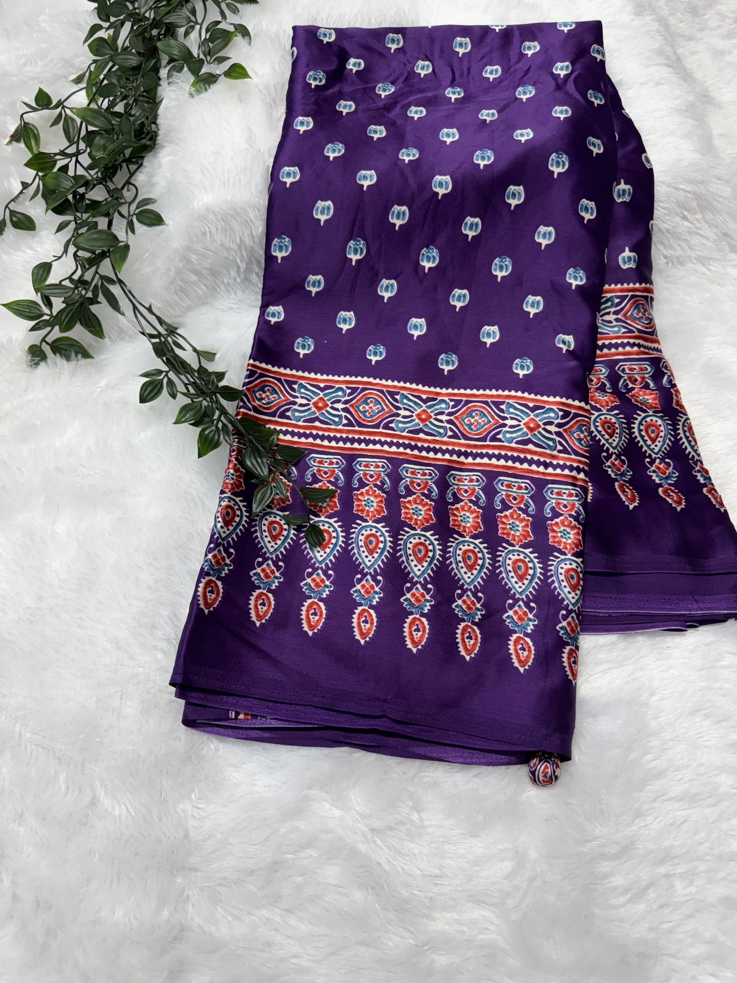 Ajrakh sarees-SR1016C
