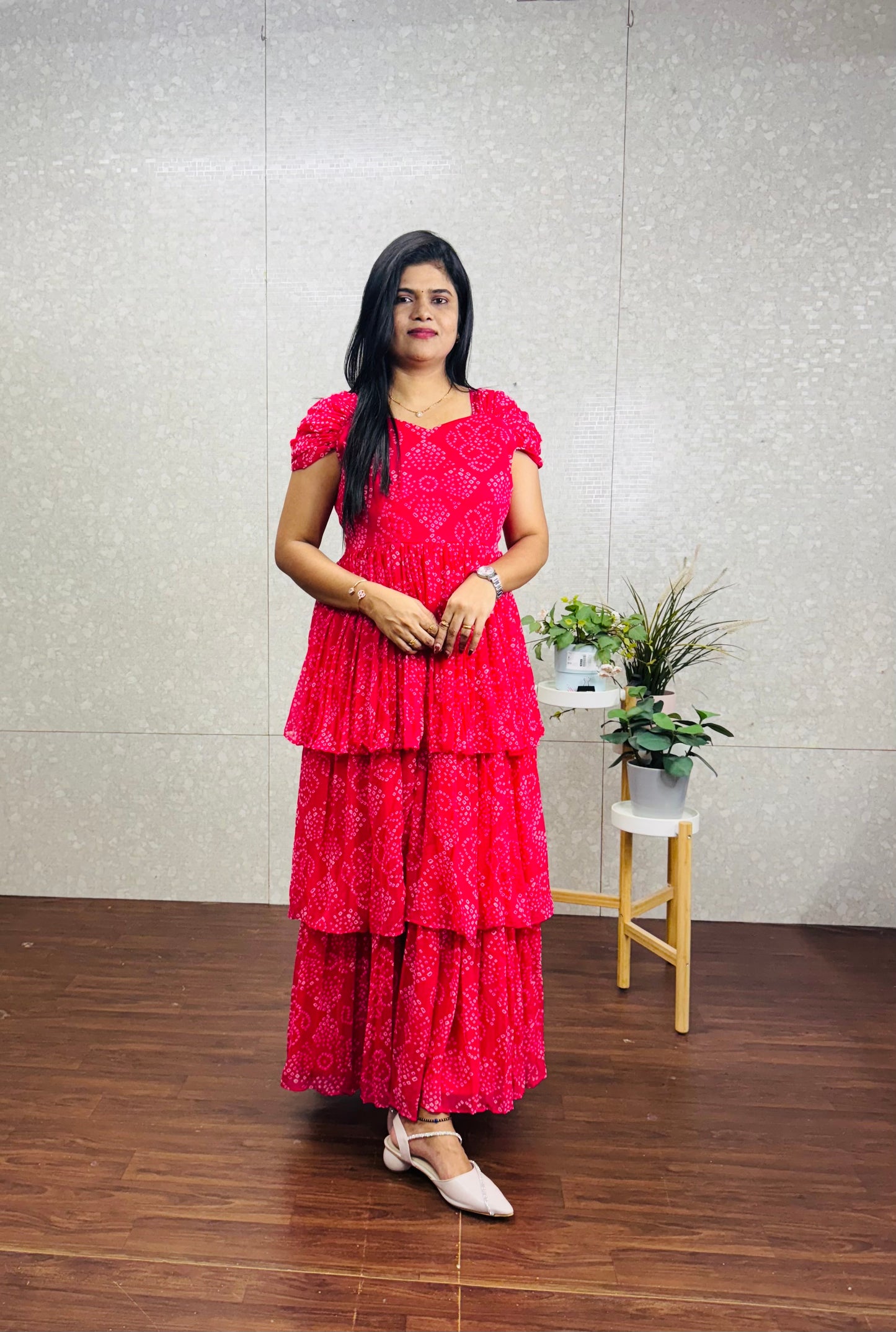 Bandhini Georget frock-SRF1042