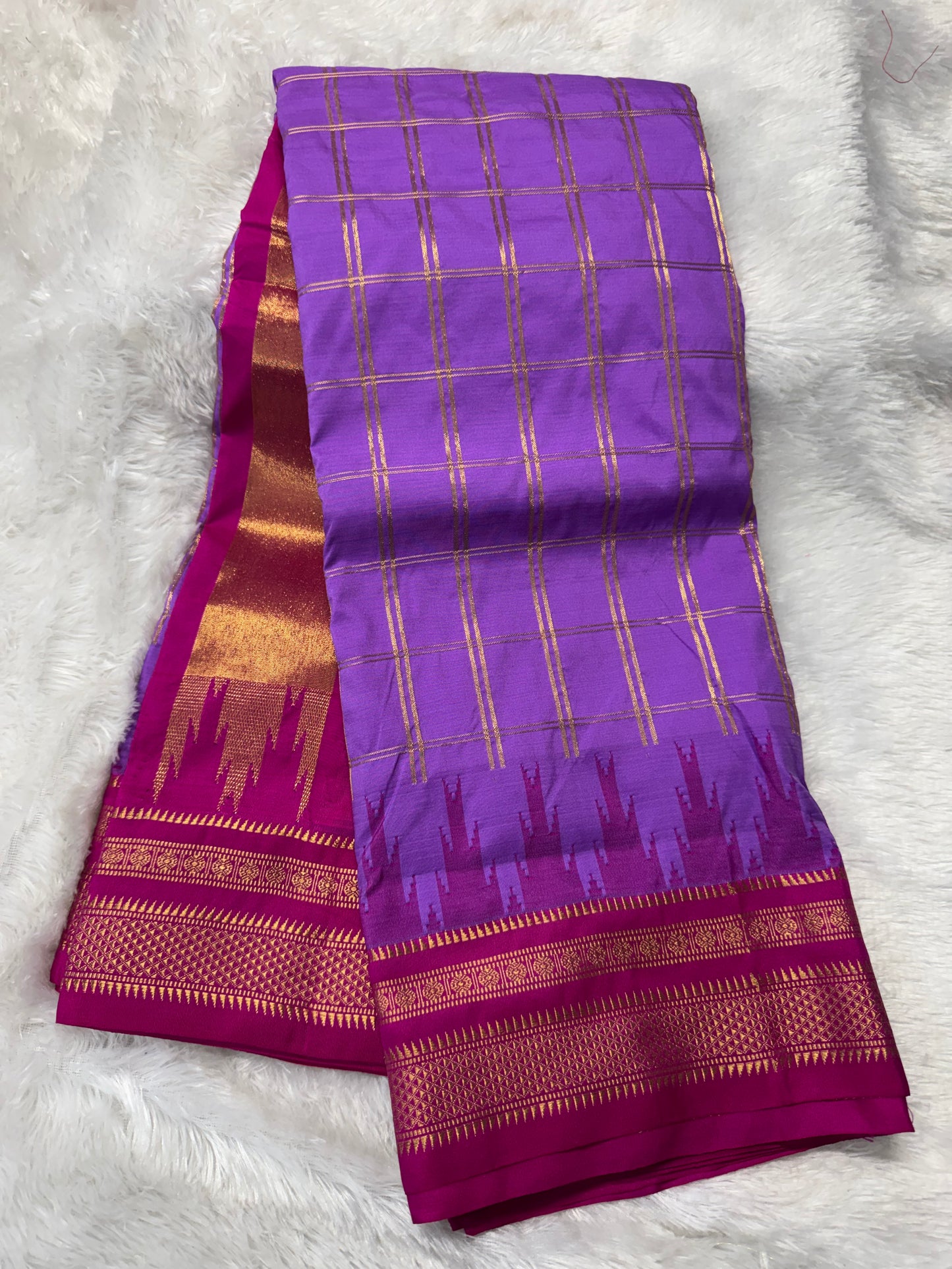 Narayanpet pattu checks saree-SR1248H
