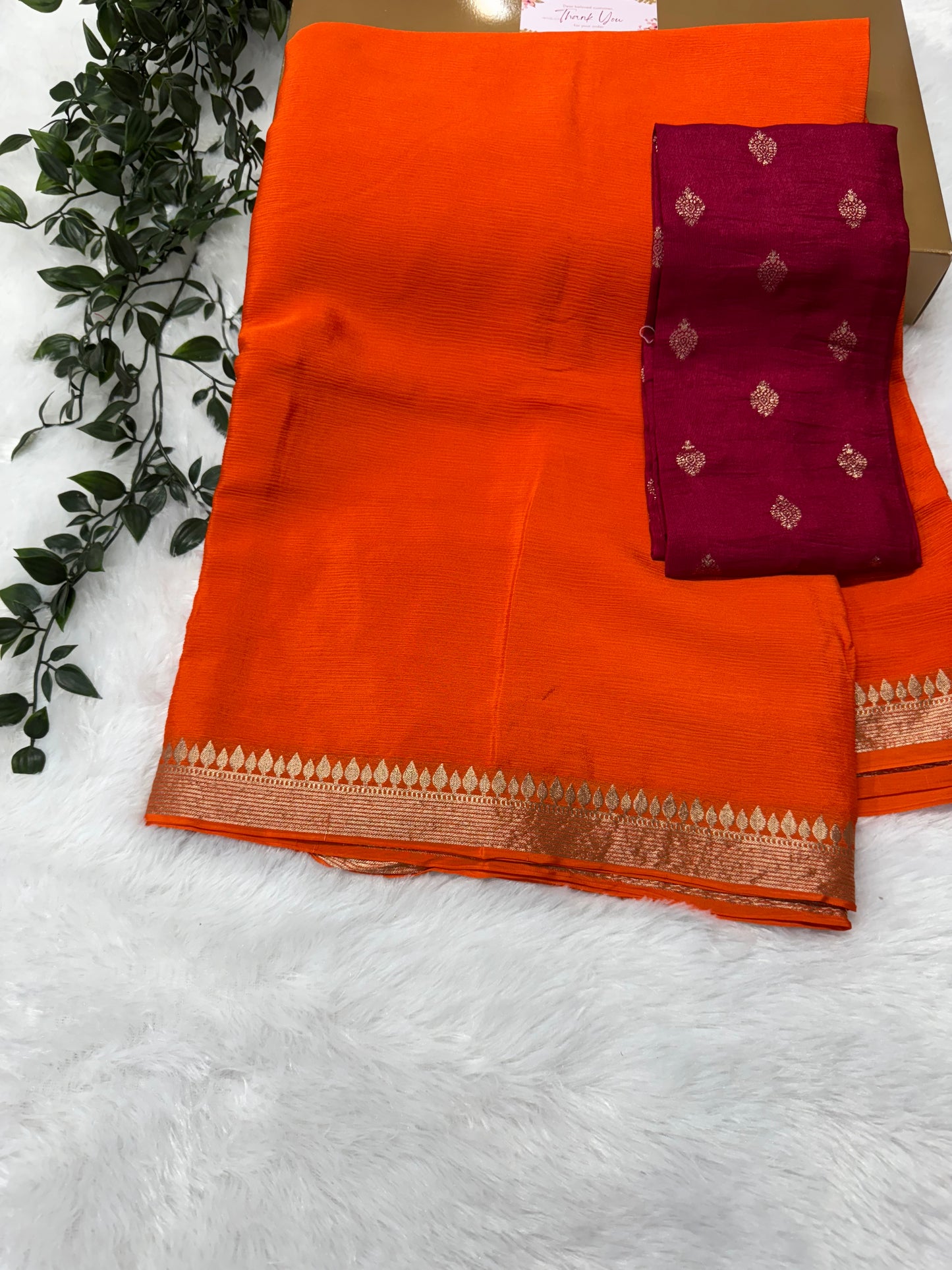 Pure Chinnon Saree-SR1005C