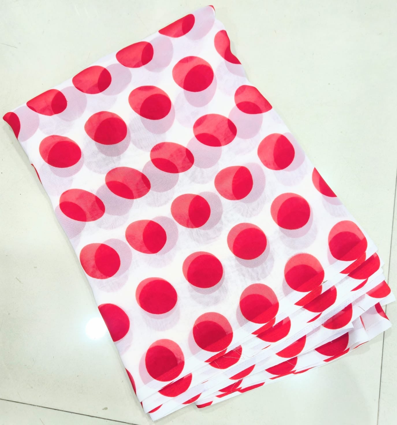 Georget polka dots saree-SR1221H