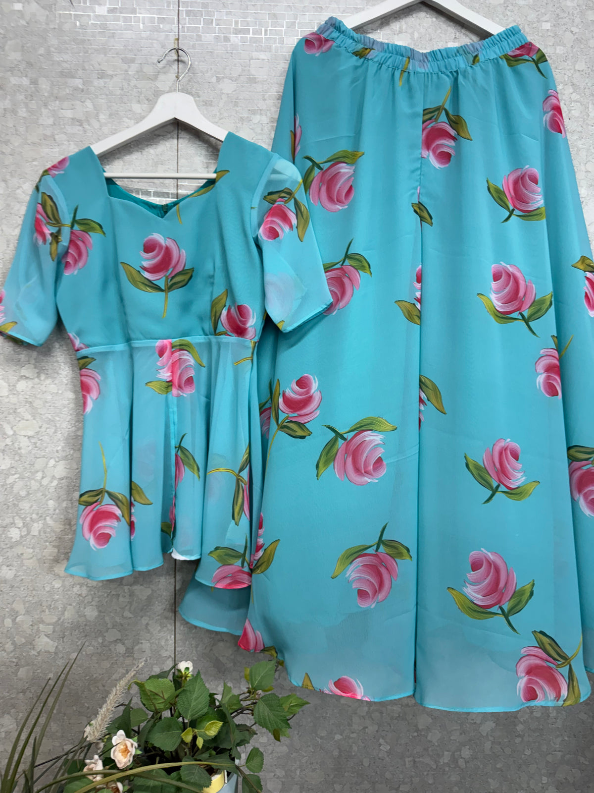 Georget peplum set-SRP002O