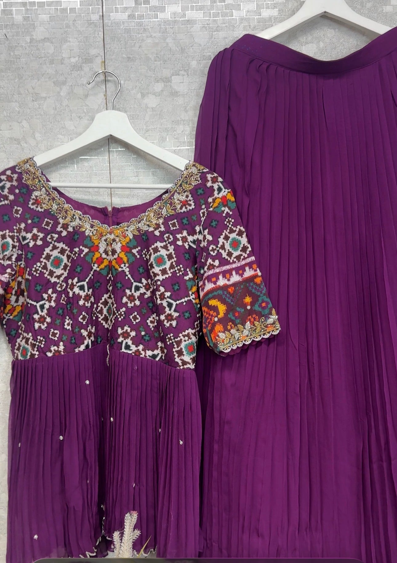 Patola Peplum top lehanga-SRPL3