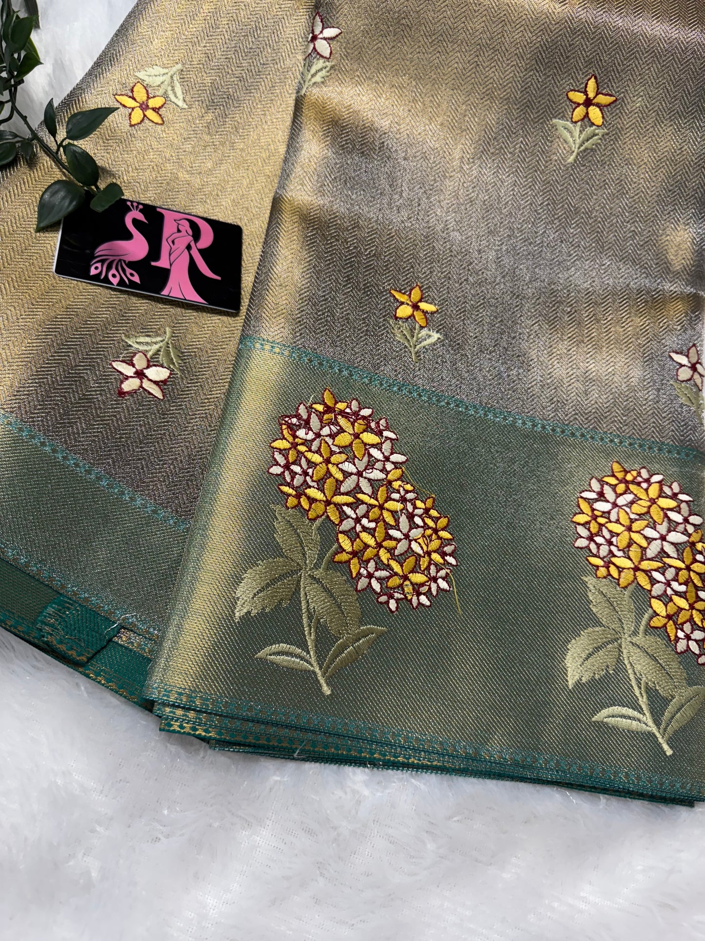Kanchi tissue embroidery-SR1062E