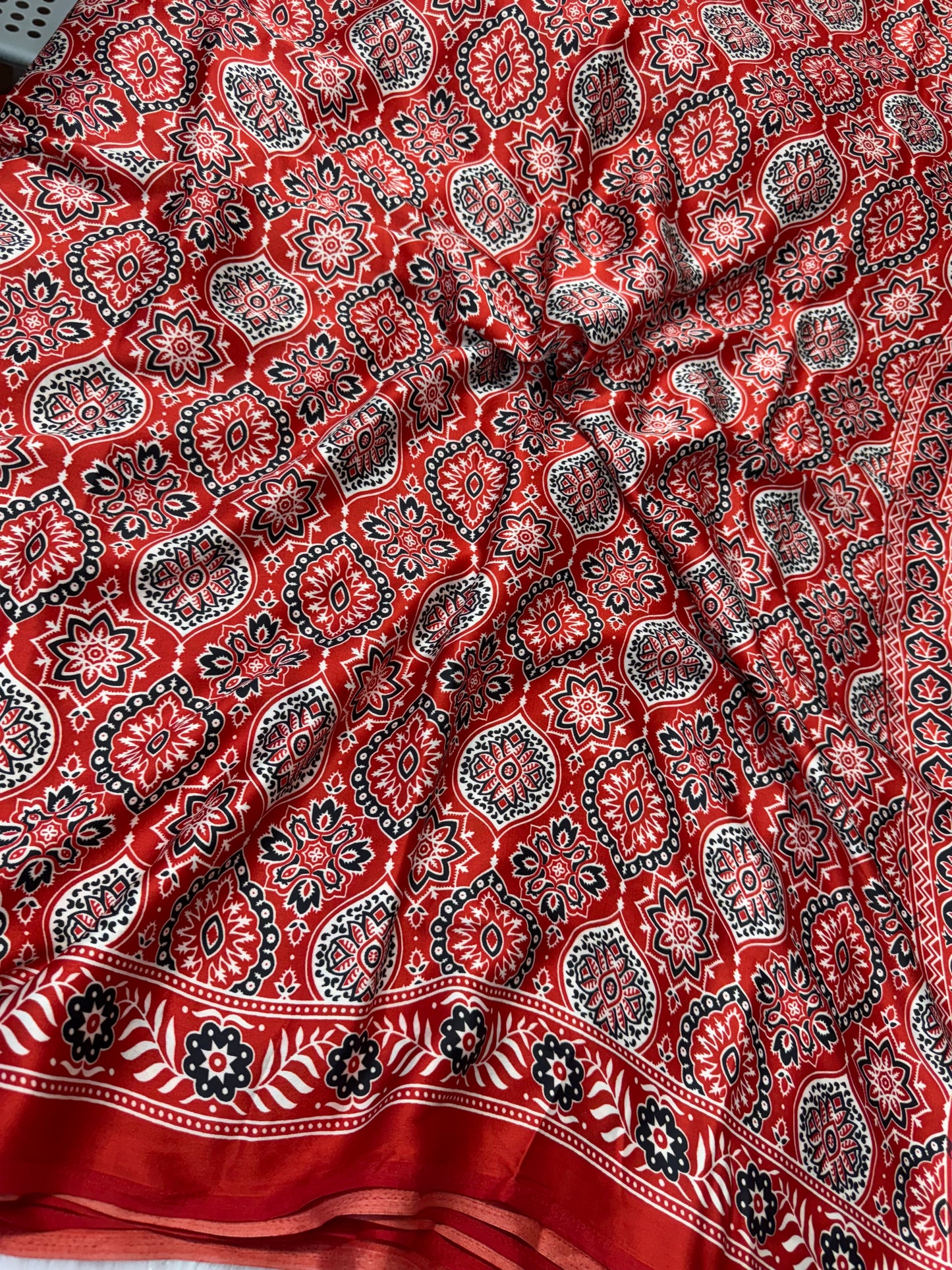 Ajrakh saree-SR1068A