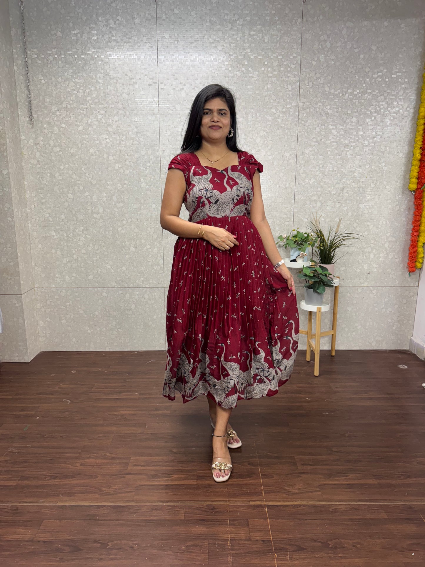 Chanderi frocks-SRF2020A
