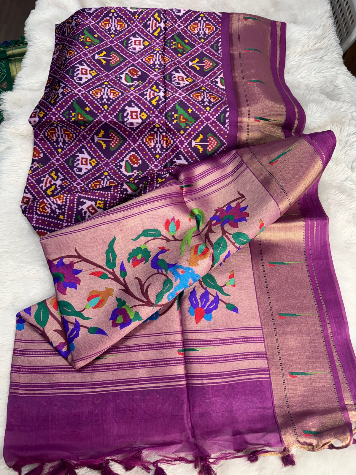 Patola paithani fusion saree-SR1324C