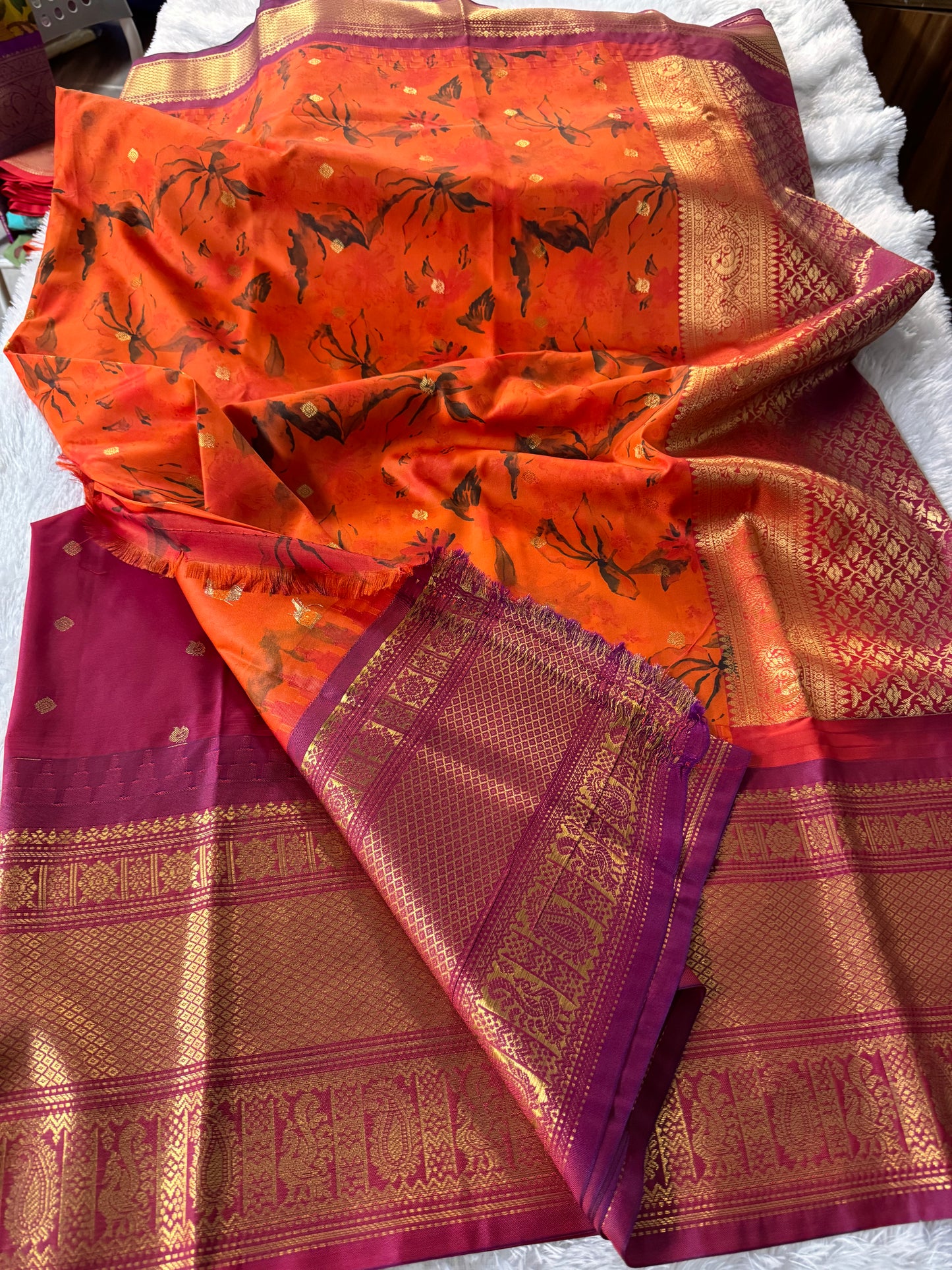 Digital Gadwal saree-SR1279B