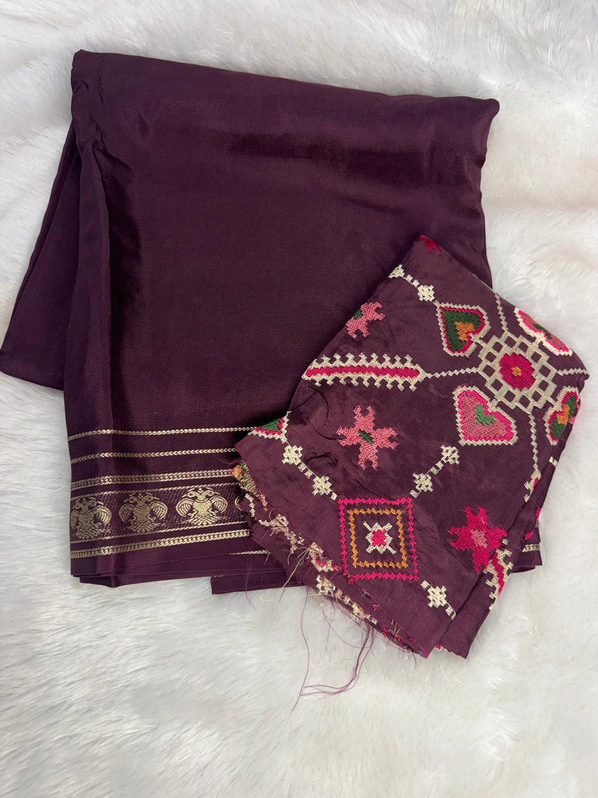 Mysore crepe saree-SR1340A