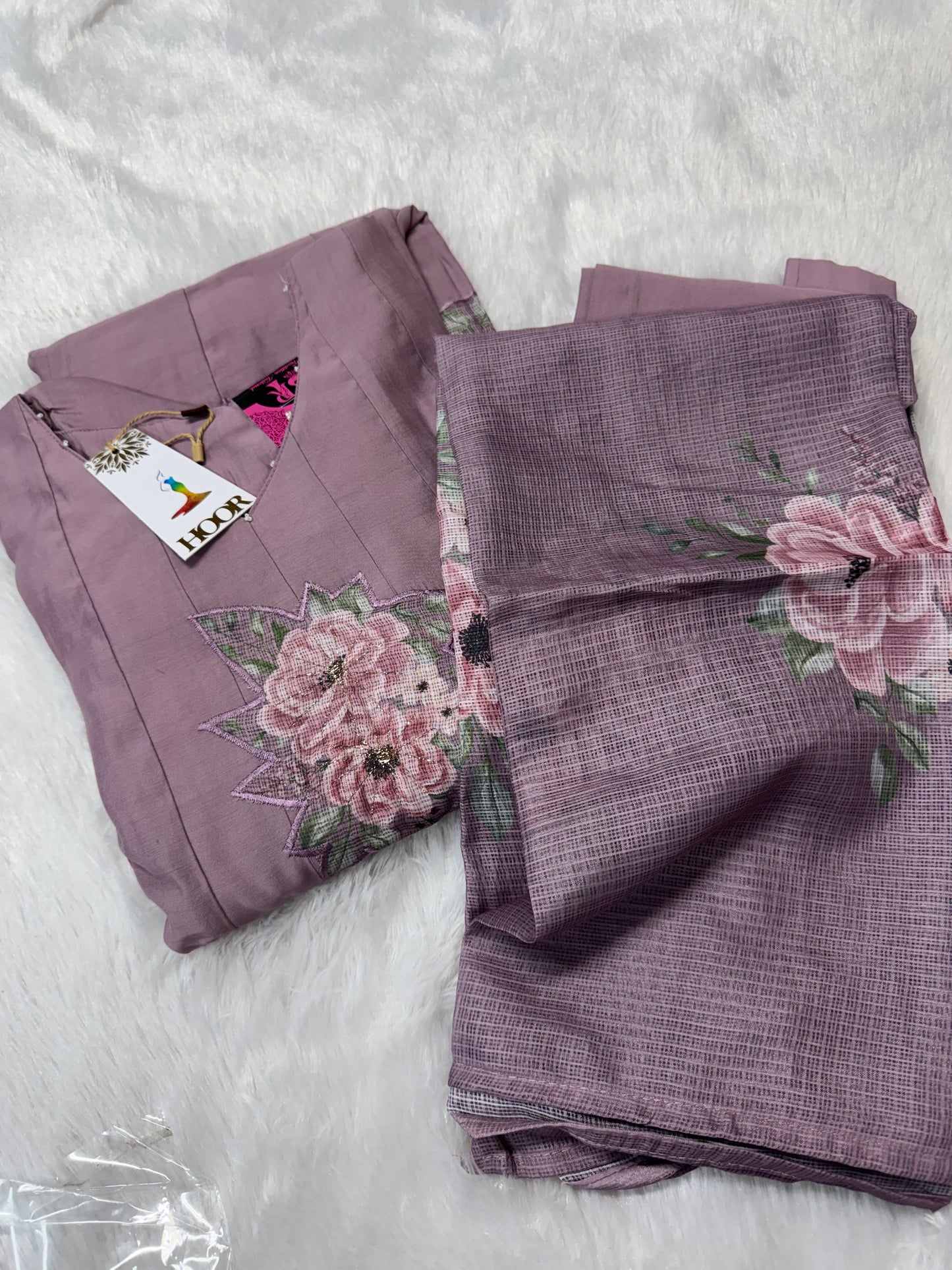 Kota Appliqué anarkali-SRS057C