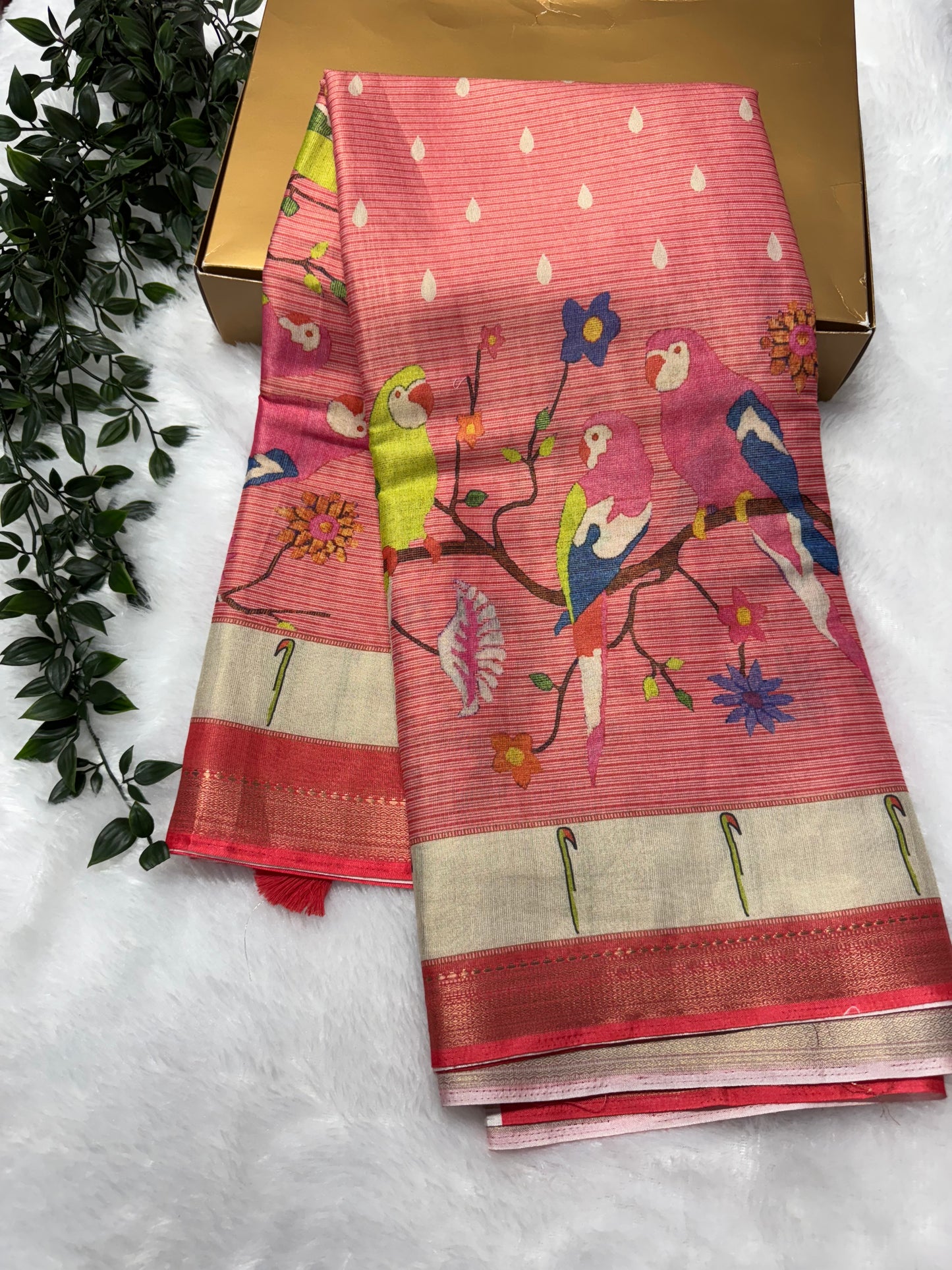 Banarasi tissue Paithani-SRS013