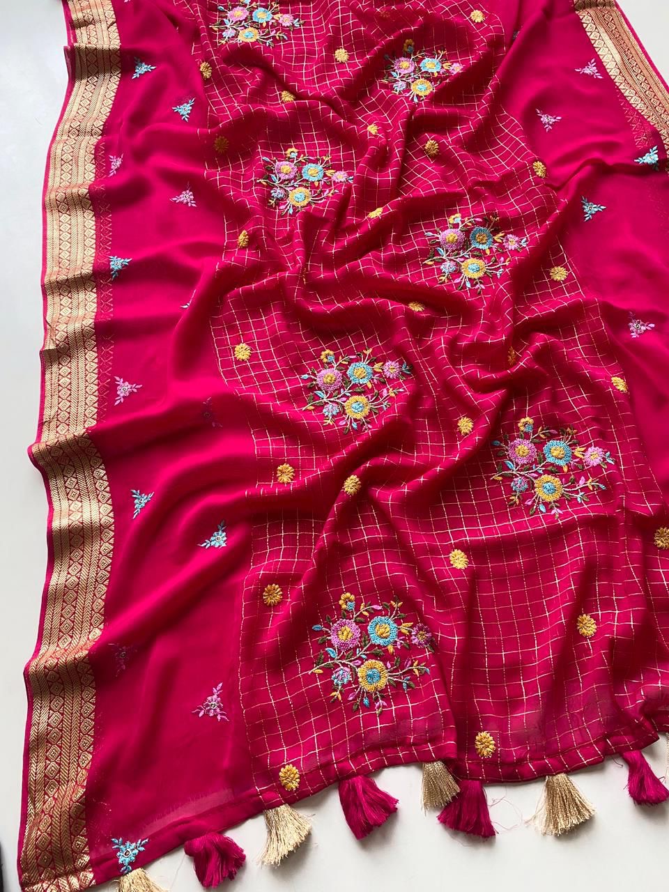 Pure Georget saree-SR1156D