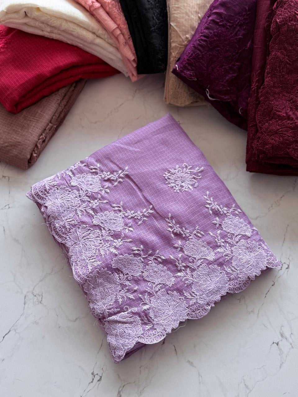 Kota doria Embroiderd saree-SR1239I