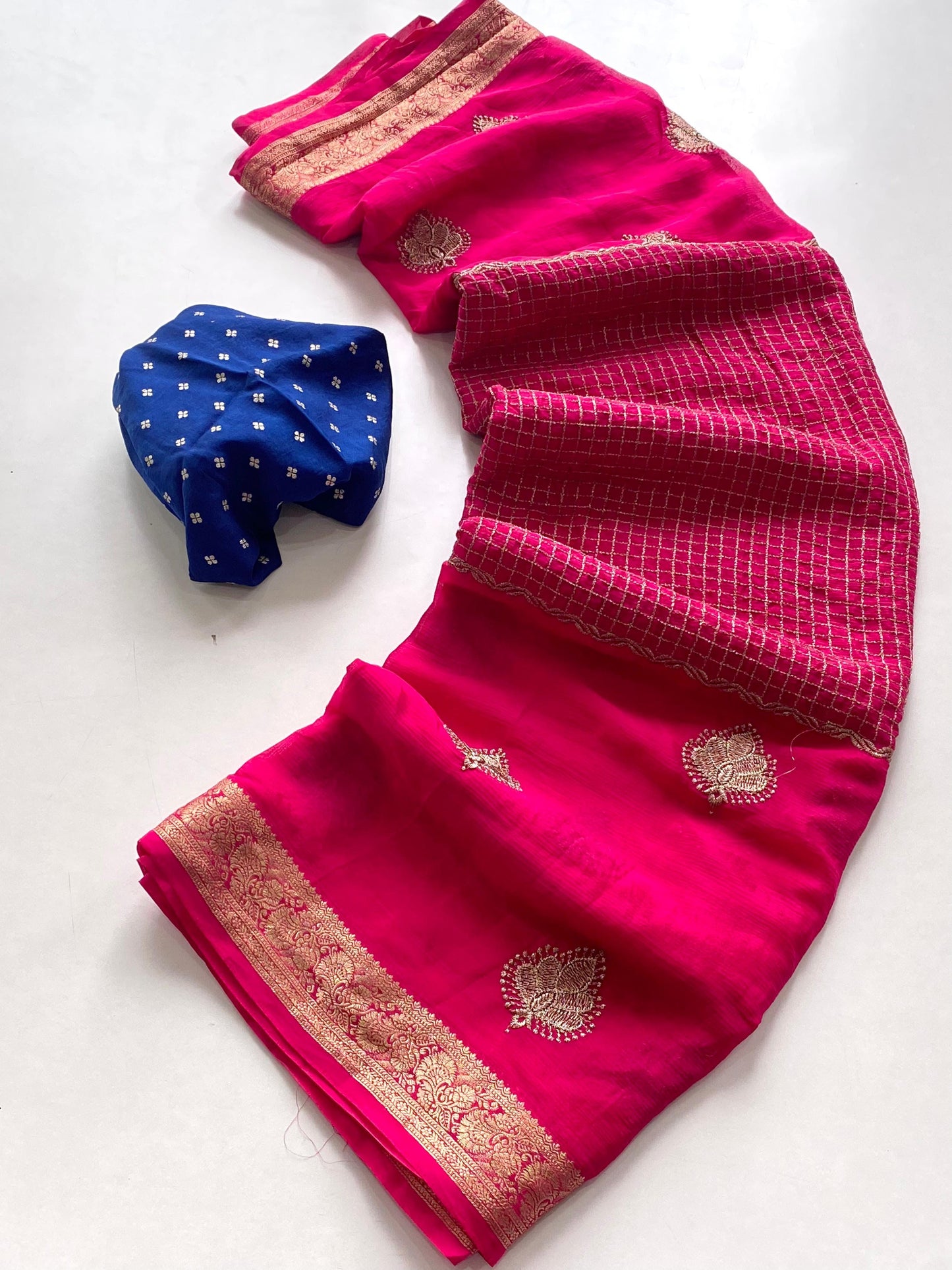 Pure Chinnon chiffon saree-SR1055E