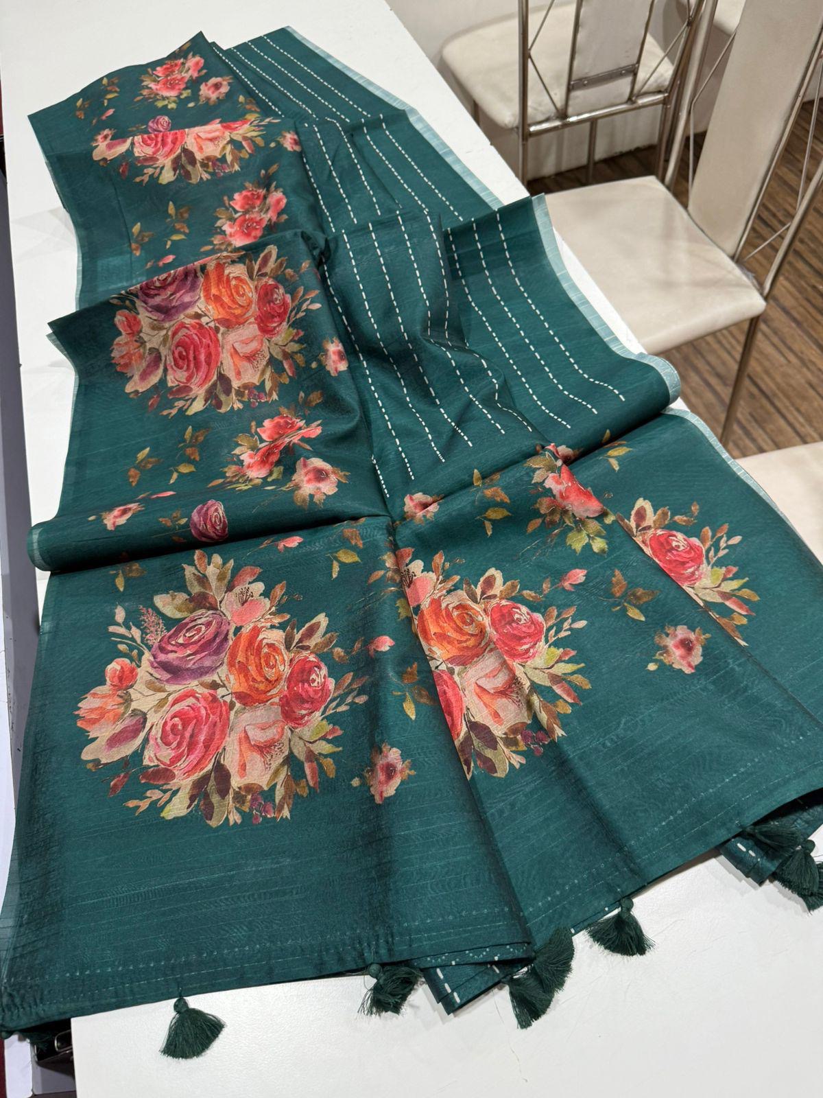 Soft Tassar saree-SR1060E
