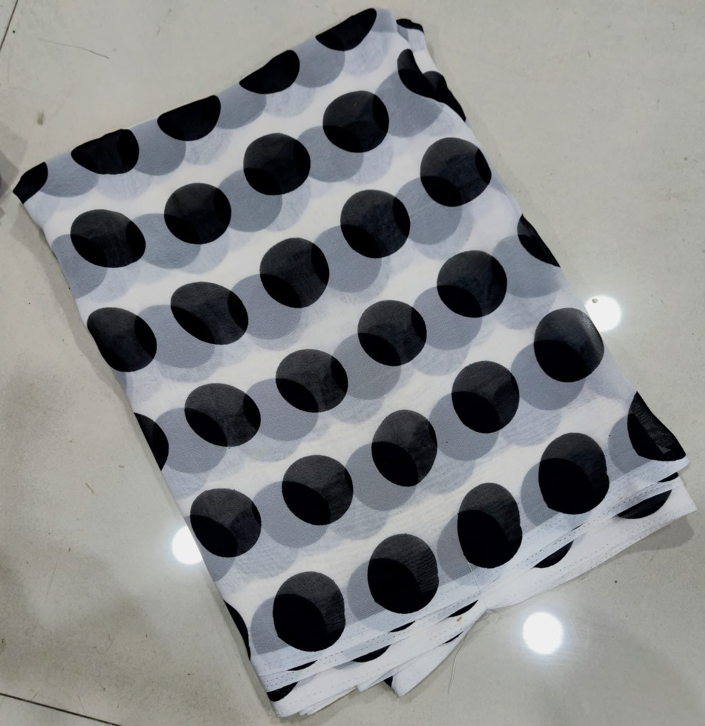 Georget polka dots saree-ST1221F