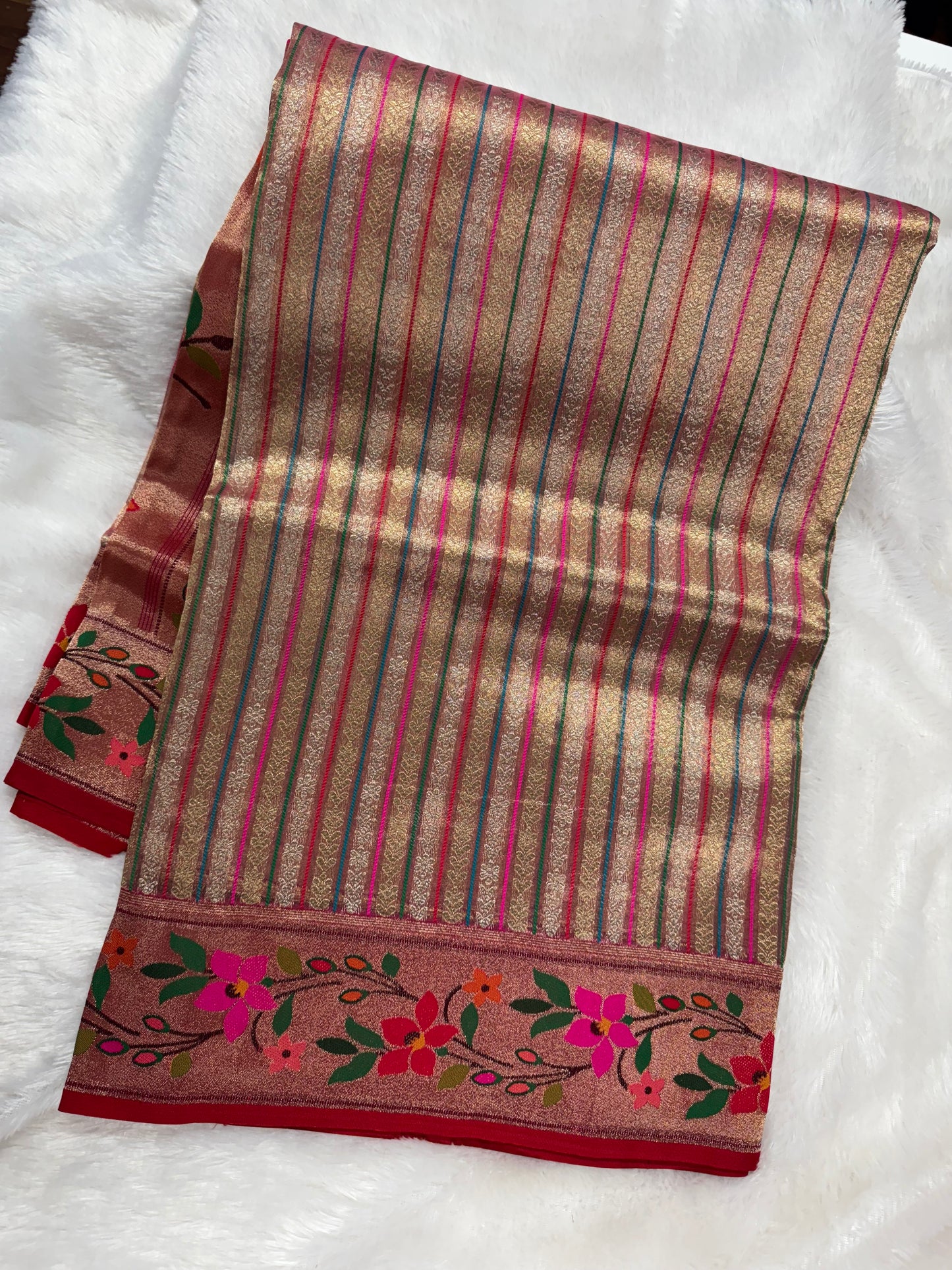 Banarasi tissue Paithani-SRC001A