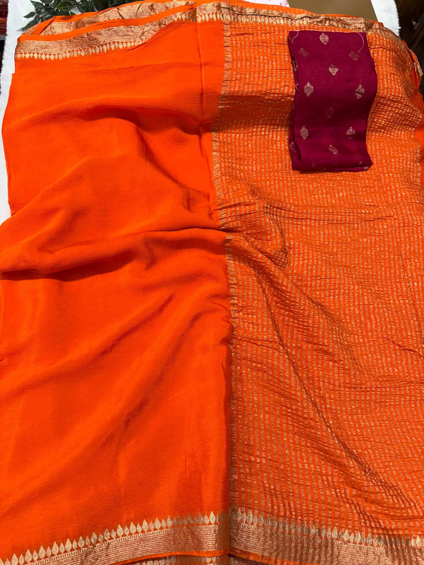 Pure Chinnon Saree-SR1005C