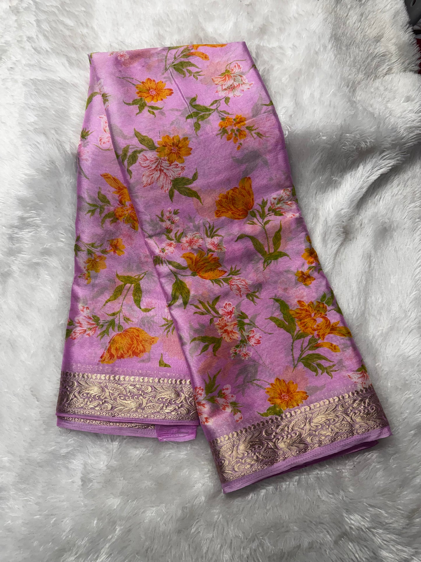 Chinnon Floral print saree-SR1236H